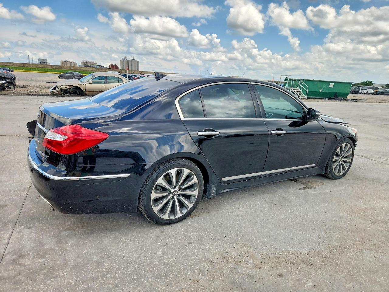 2014 Hyundai Genesis 5.0l Black vin: KMHGC4DH1EU265275