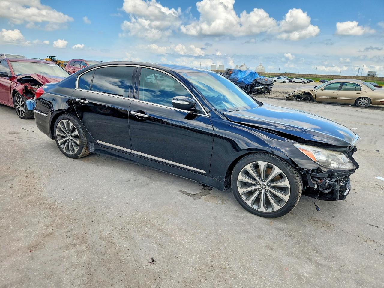 2014 Hyundai Genesis 5.0l Black vin: KMHGC4DH1EU265275