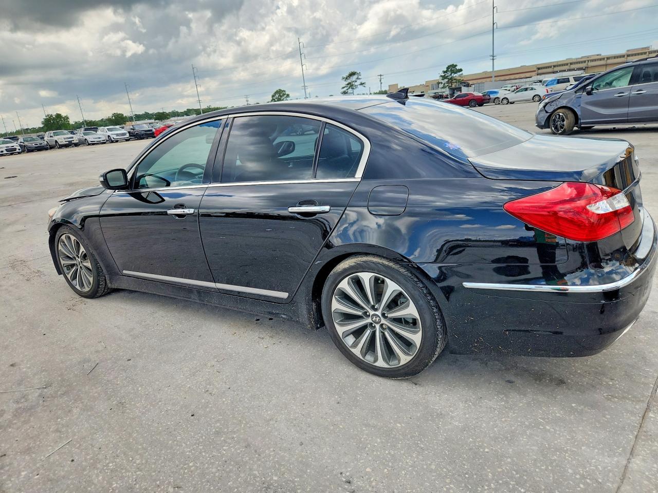 2014 Hyundai Genesis 5.0l Black vin: KMHGC4DH1EU265275