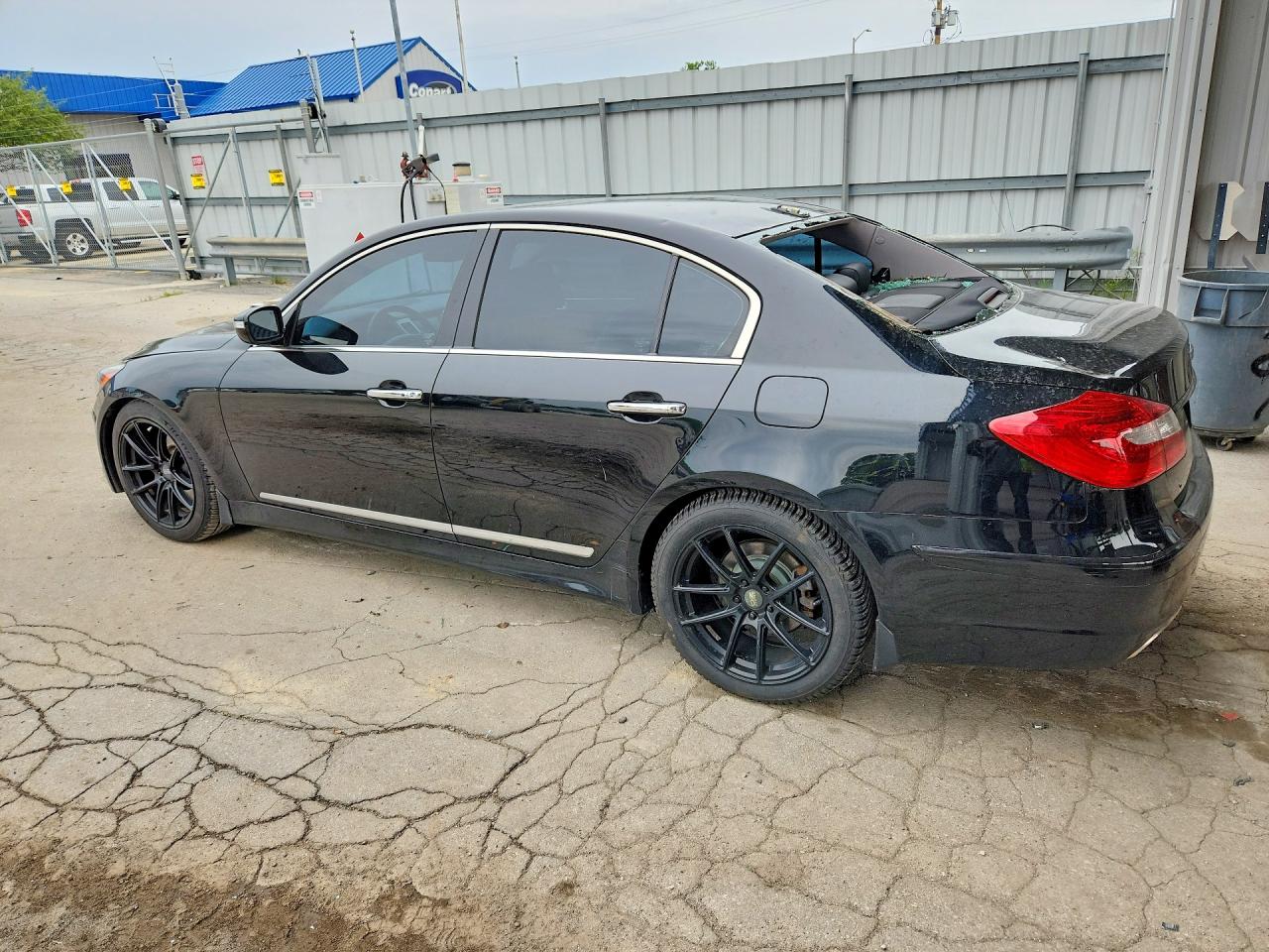2013 Hyundai Genesis 5.0l Black vin: KMHGC4DH2DU246801