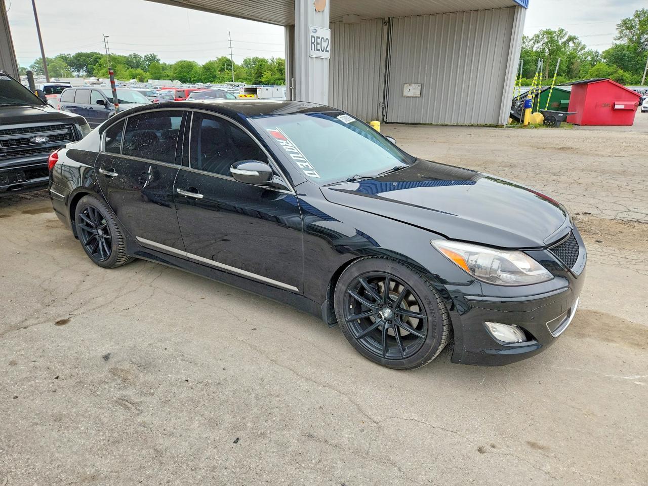 2013 Hyundai Genesis 5.0l Black vin: KMHGC4DH2DU246801