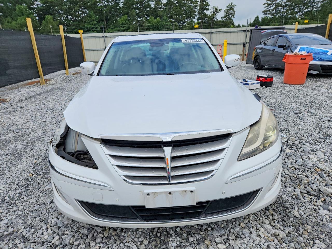 2014 Hyundai Genesis 5.0l White vin: KMHGC4DH2EU261042