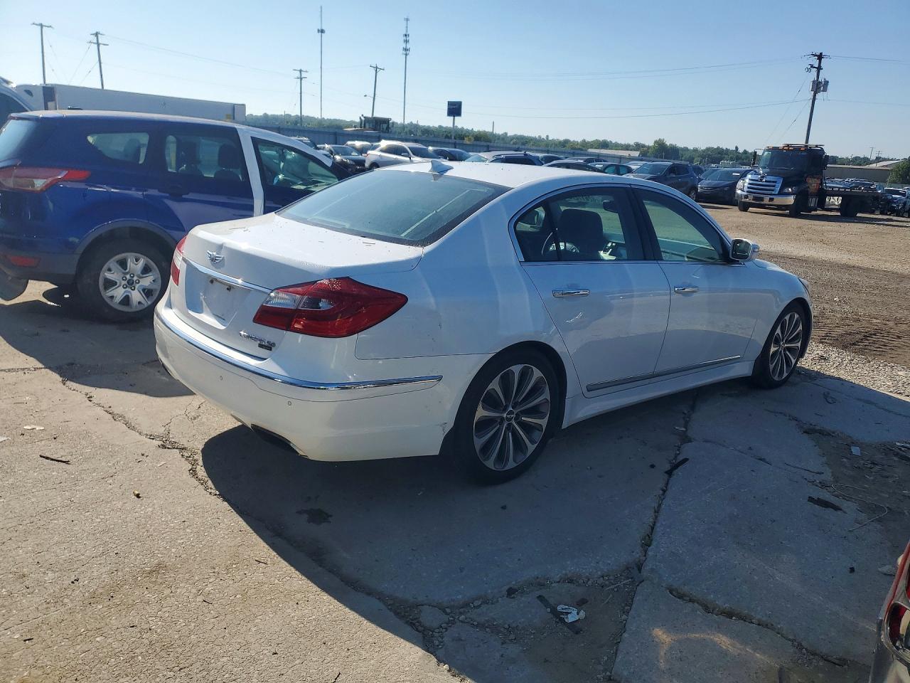 2014 Hyundai Genesis 5.0l Белый vin: KMHGC4DH2EU261056