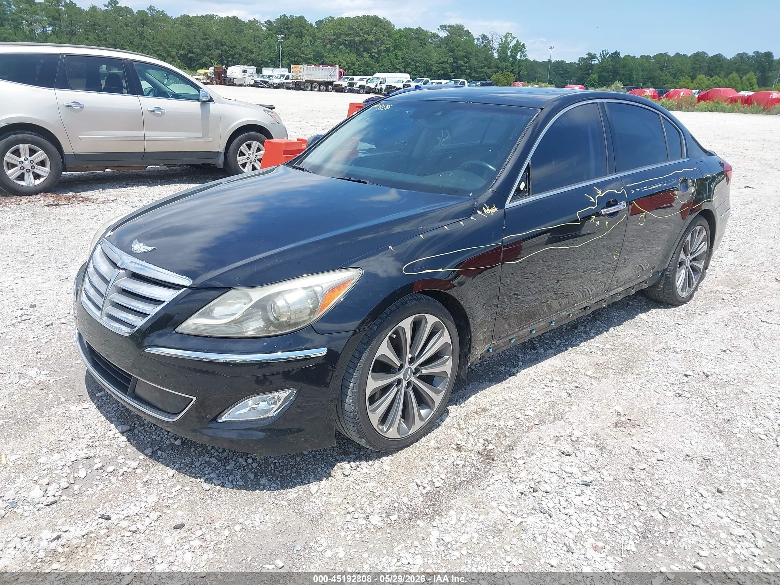 2013 Hyundai Genesis 5.0 R-spec Black vin: KMHGC4DH3DU243079