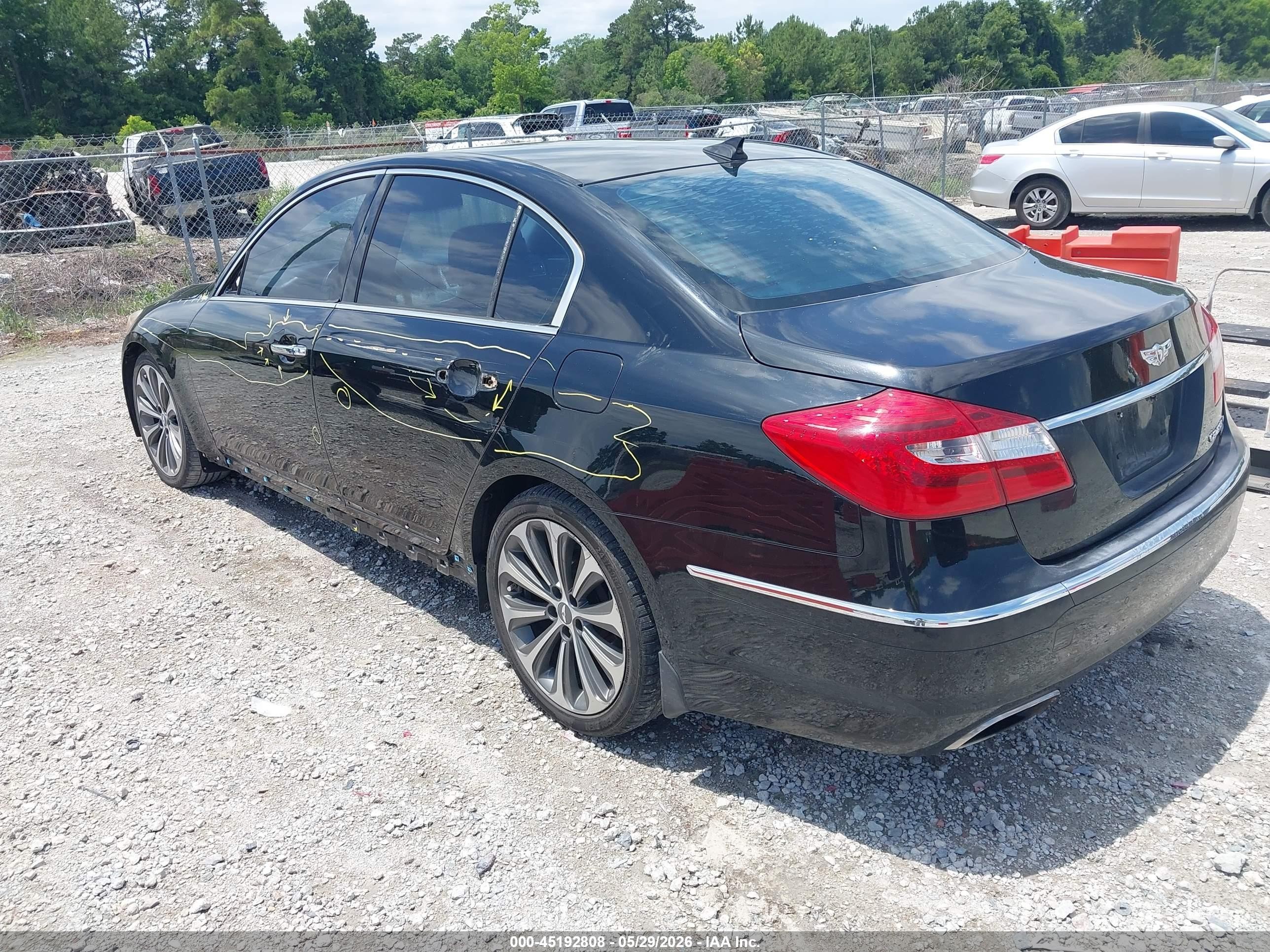 2013 Hyundai Genesis 5.0 R-spec Black vin: KMHGC4DH3DU243079