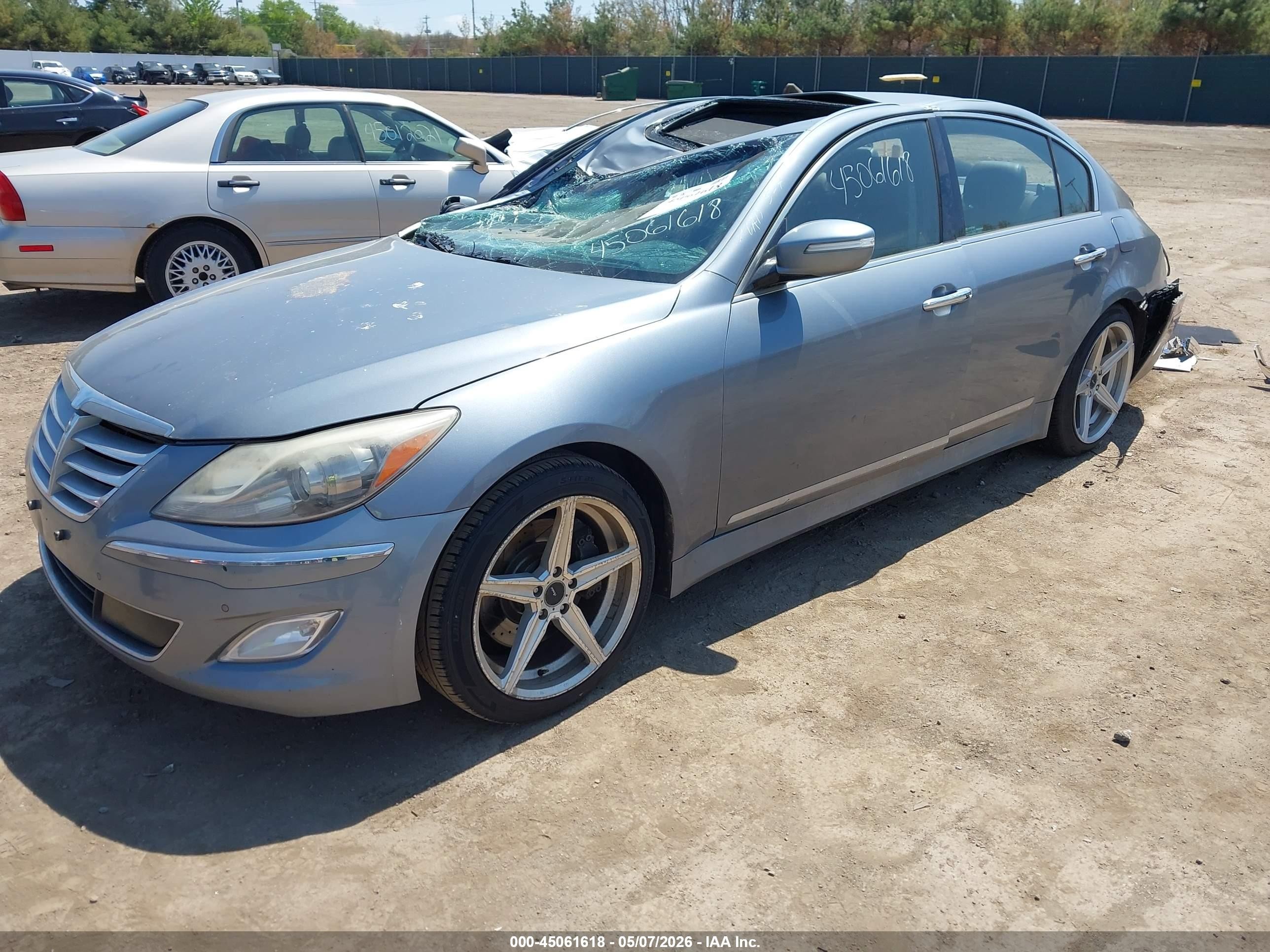 2014 Hyundai Genesis 5.0 R-spec Light Blue vin: KMHGC4DH3EU2B1536
