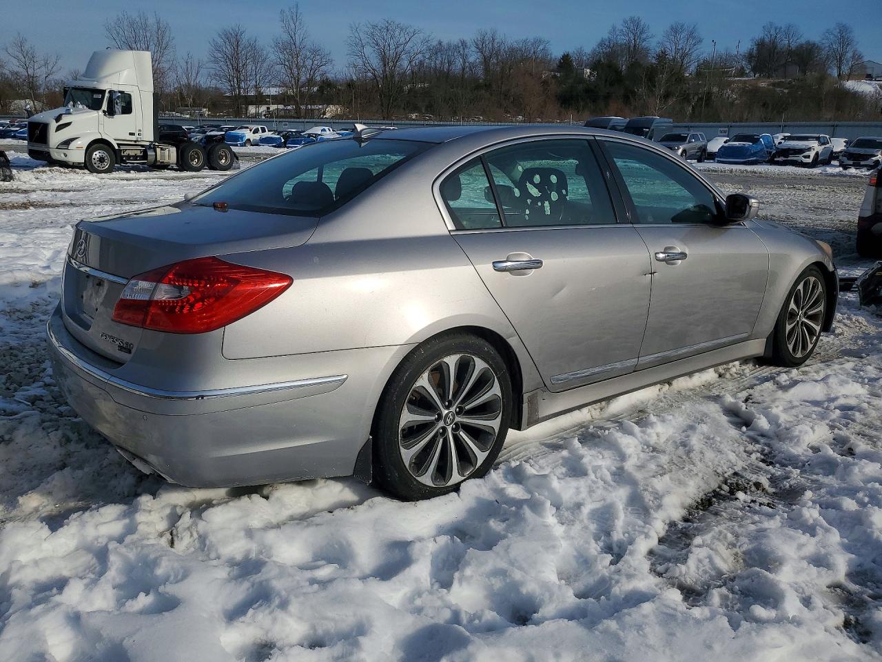 2013 Hyundai Genesis 5.0l Серебряный vin: KMHGC4DH4DU221284