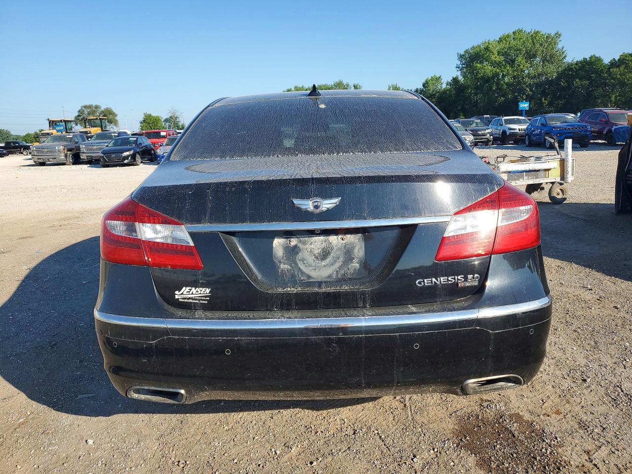 2013 Hyundai Genesis 5.0l Black vin: KMHGC4DH4DU256228