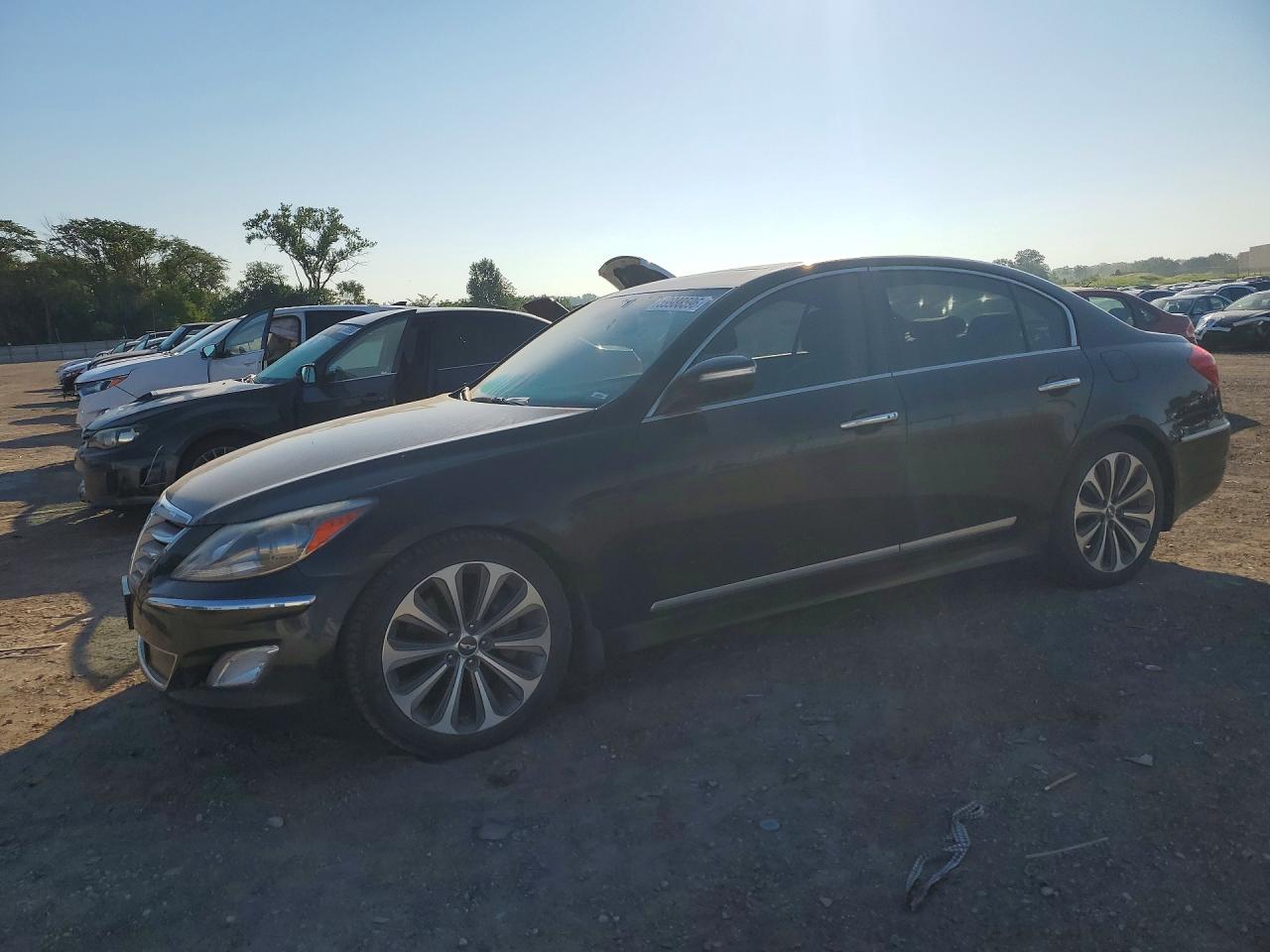 2013 Hyundai Genesis 5.0l Black vin: KMHGC4DH4DU256228