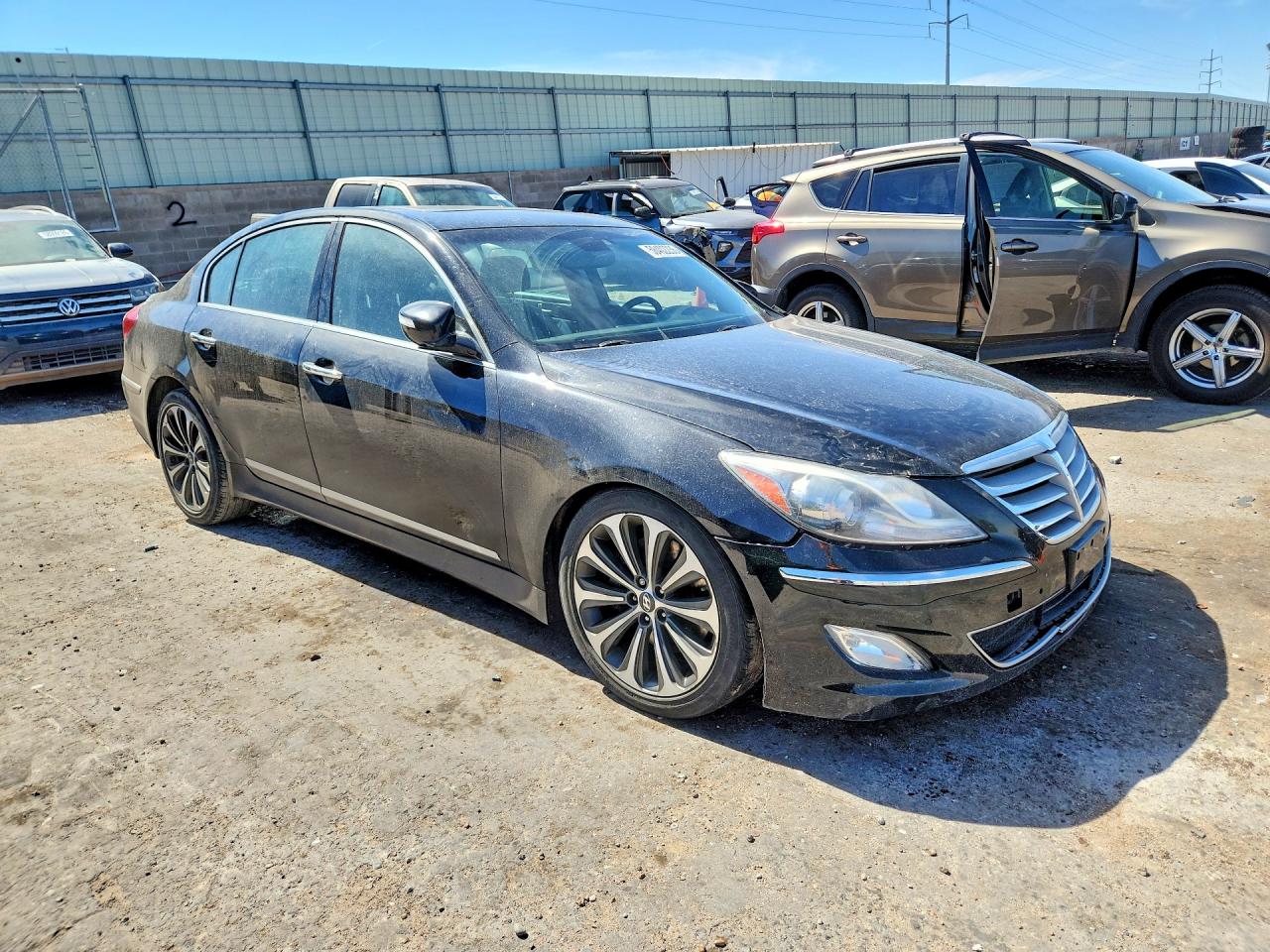 2012 Hyundai Genesis 5.0l Black vin: KMHGC4DH5CU183627