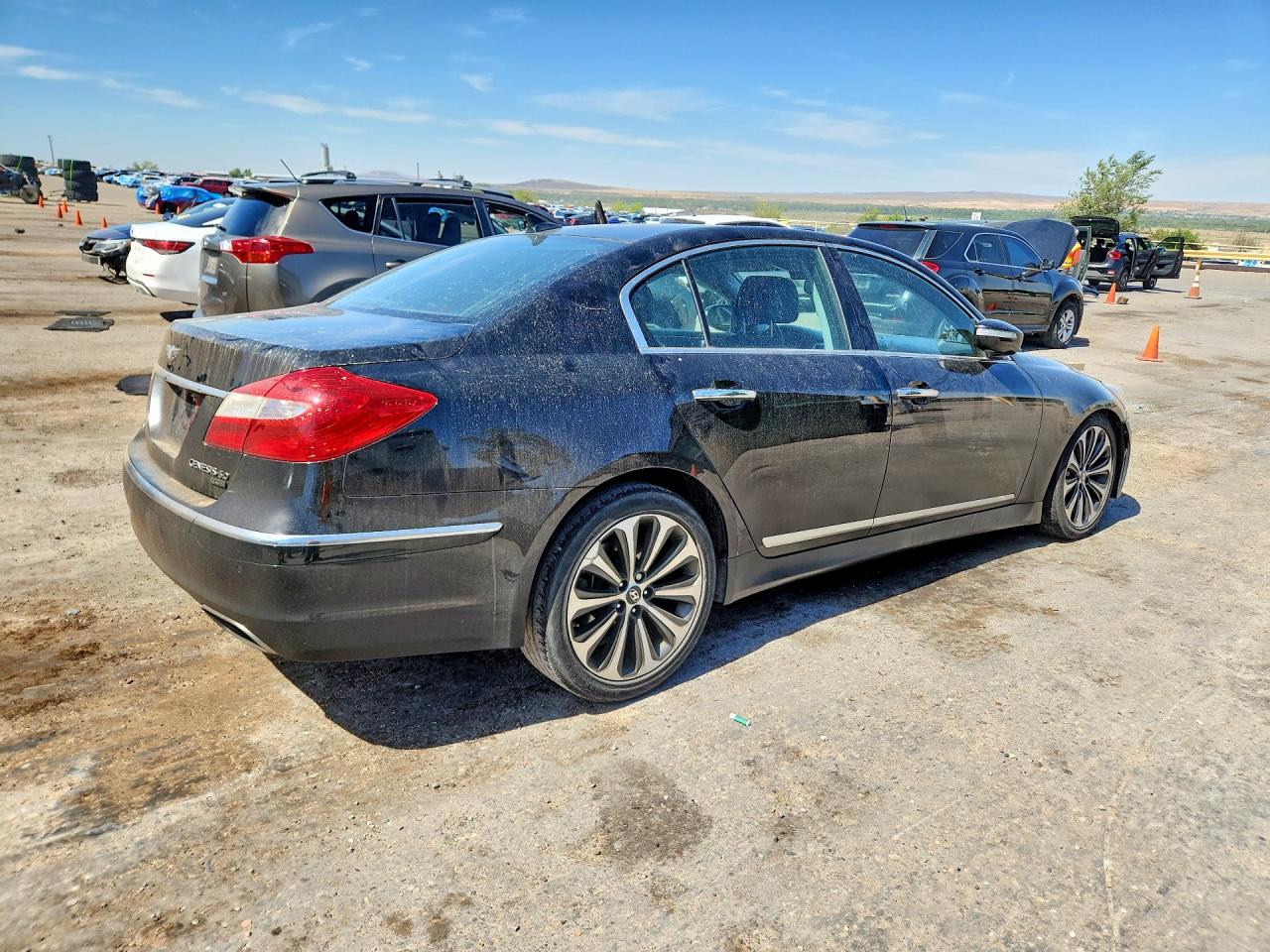 2012 Hyundai Genesis 5.0l Black vin: KMHGC4DH5CU183627