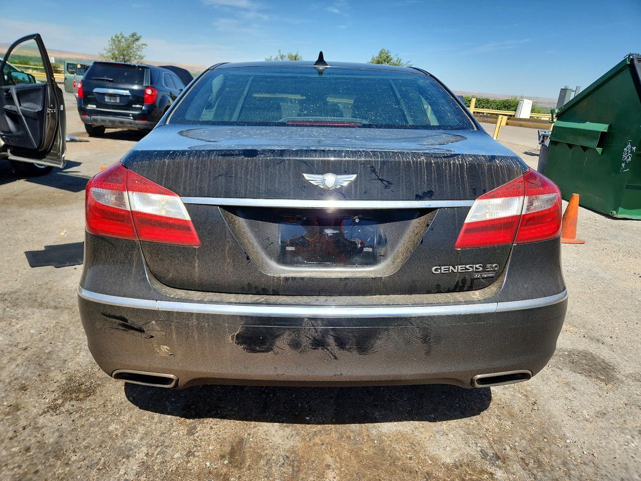 2012 Hyundai Genesis 5.0l Black vin: KMHGC4DH5CU183627