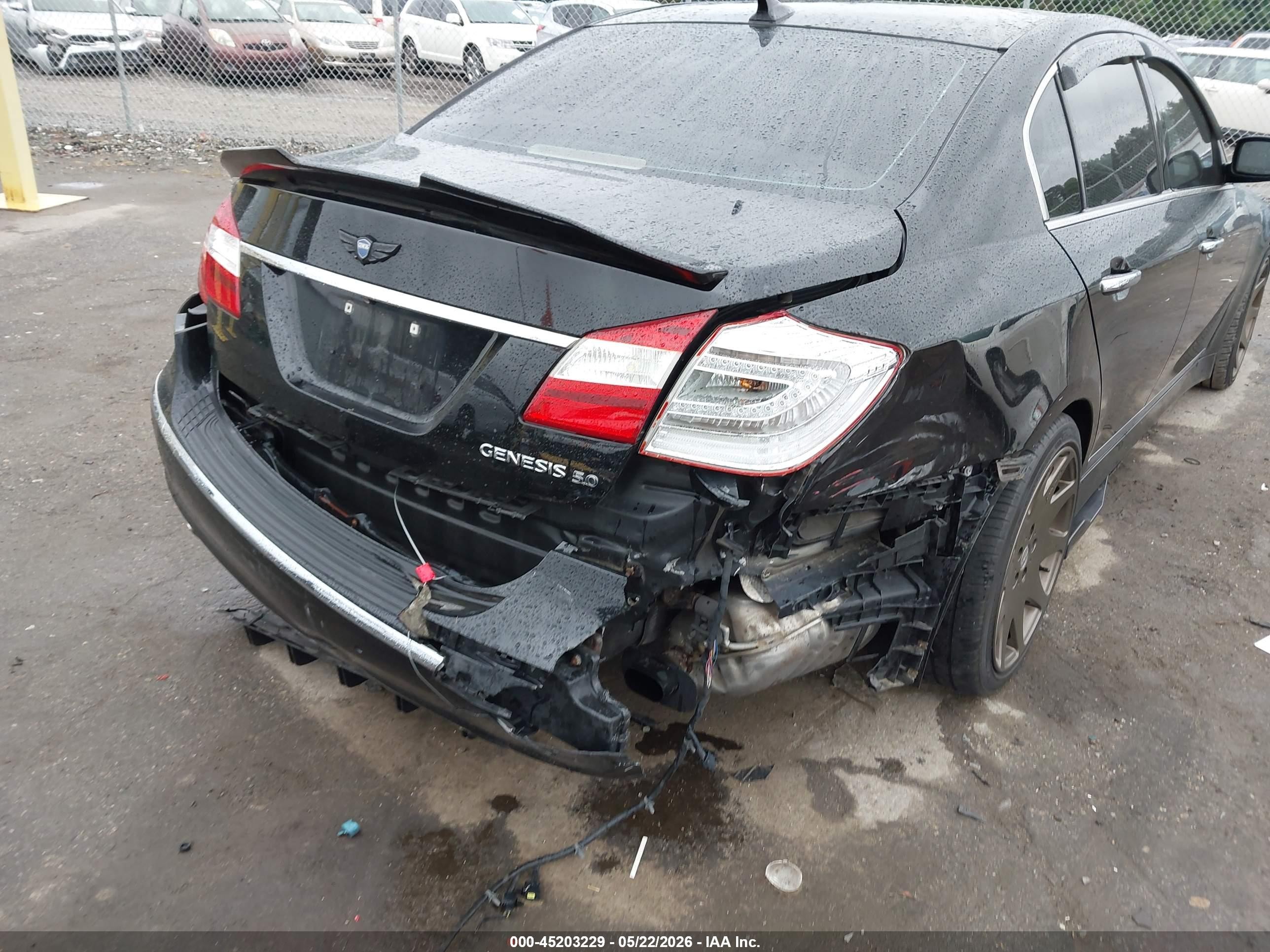 2012 Hyundai Genesis 5.0 Black vin: KMHGC4DH5CU186141