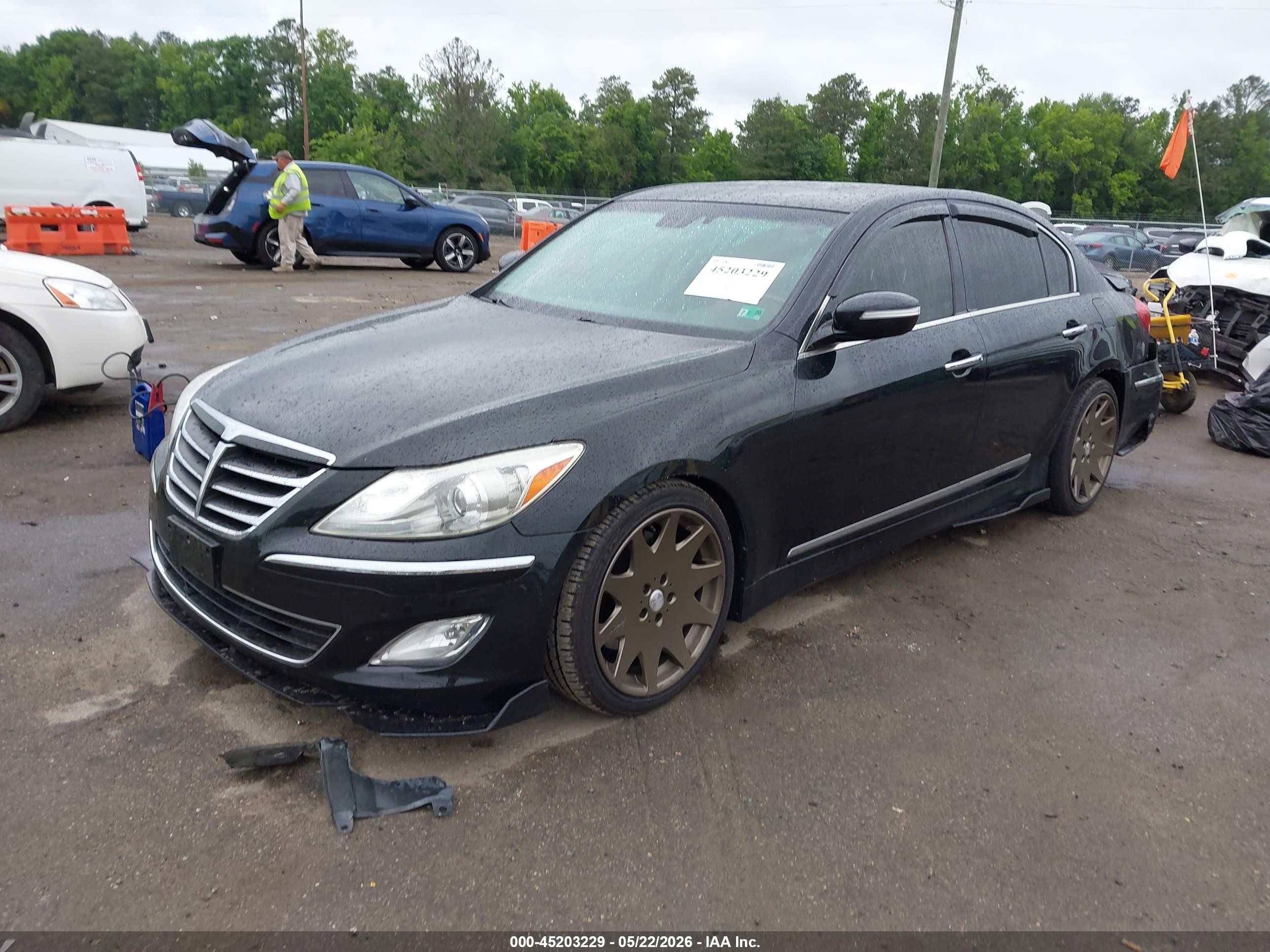2012 Hyundai Genesis 5.0 Black vin: KMHGC4DH5CU186141