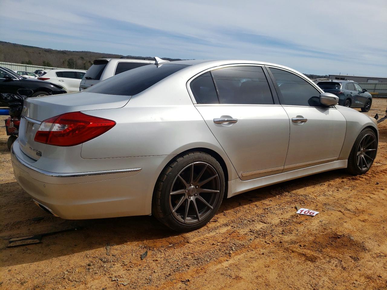 2012 Hyundai Genesis 5.0l R-spec Серебряный vin: KMHGC4DH6CU162656
