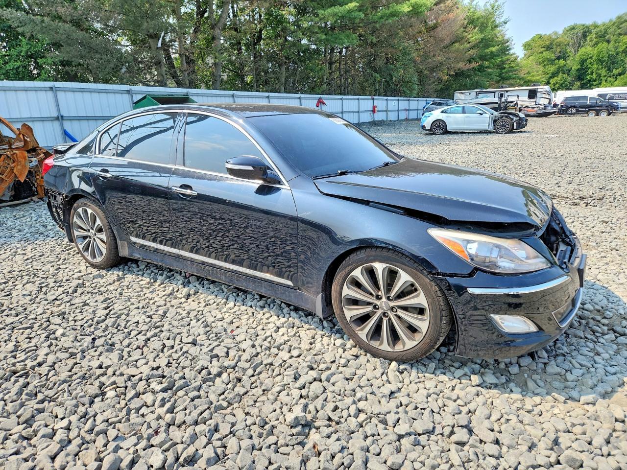 2013 Hyundai Genesis Black vin: KMHGC4DH6DU256246
