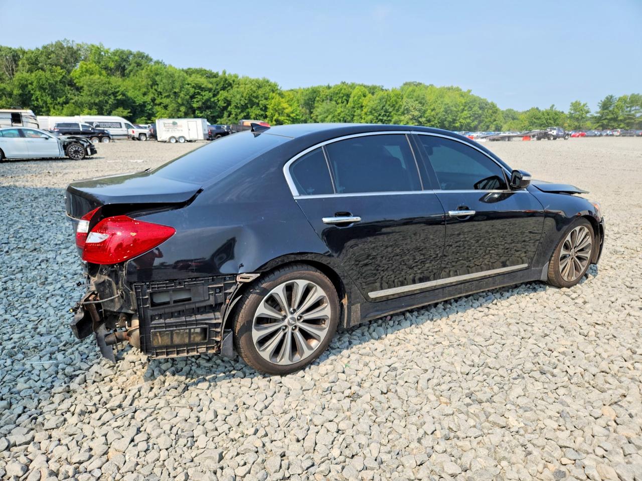 2013 Hyundai Genesis Black vin: KMHGC4DH6DU256246