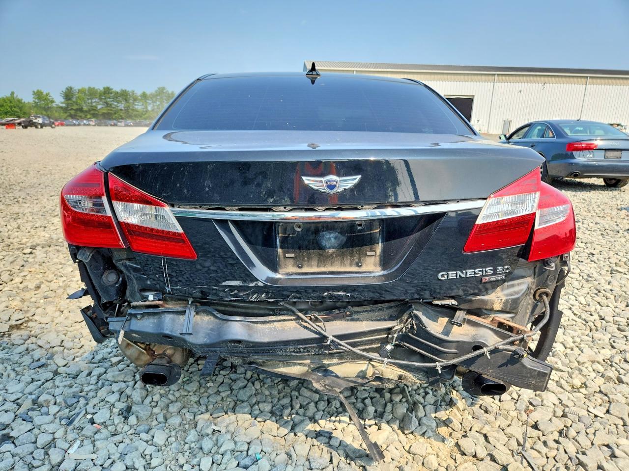 2013 Hyundai Genesis Black vin: KMHGC4DH6DU256246