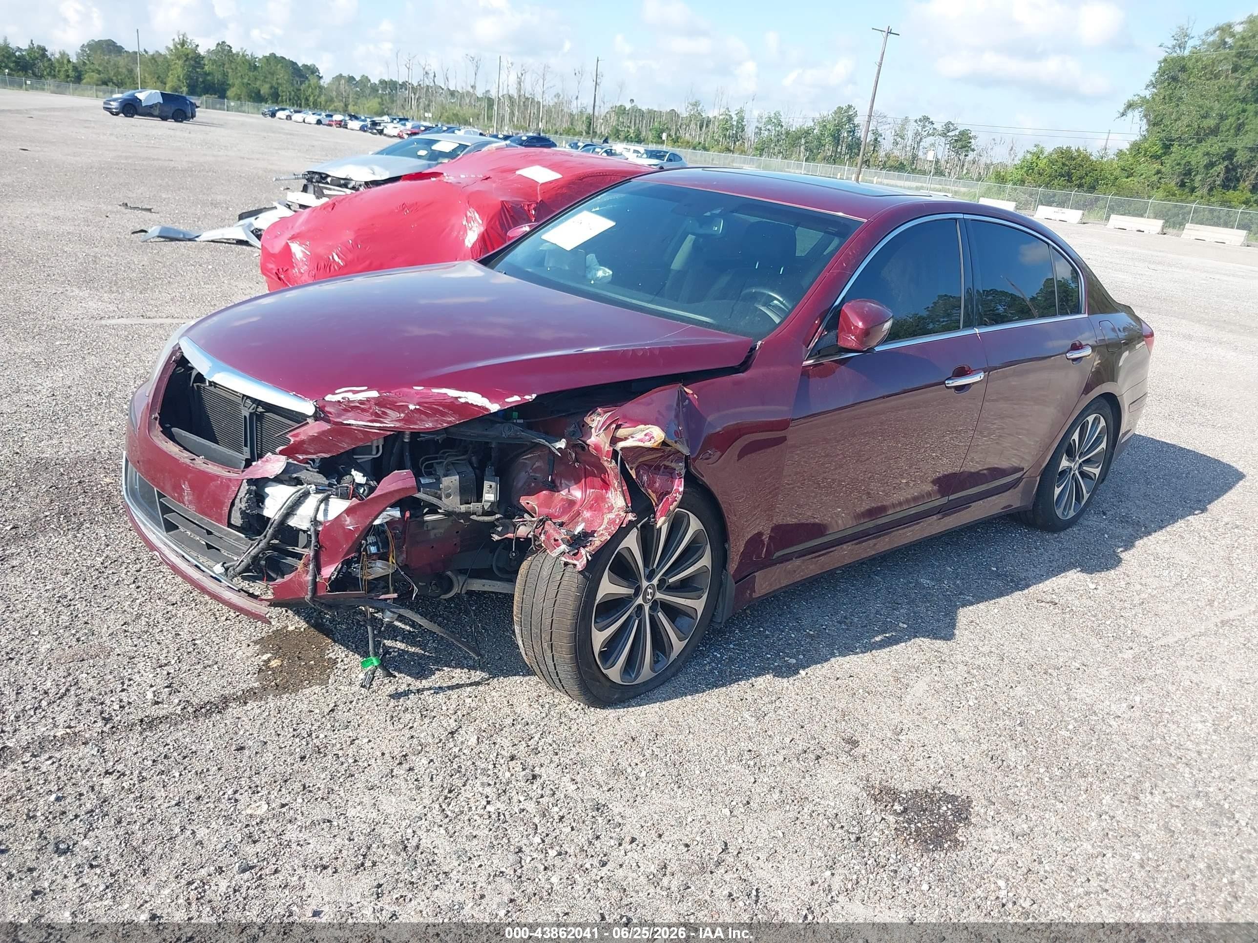2013 Hyundai Genesis 5.0 R-spec Red vin: KMHGC4DH7DU230318