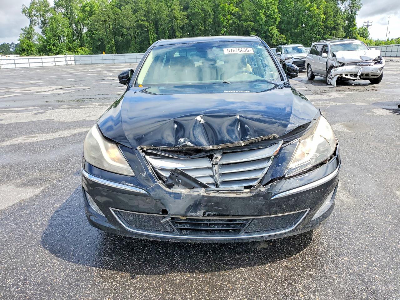 2013 Hyundai Genesis 5.0l Black vin: KMHGC4DH9DU244608