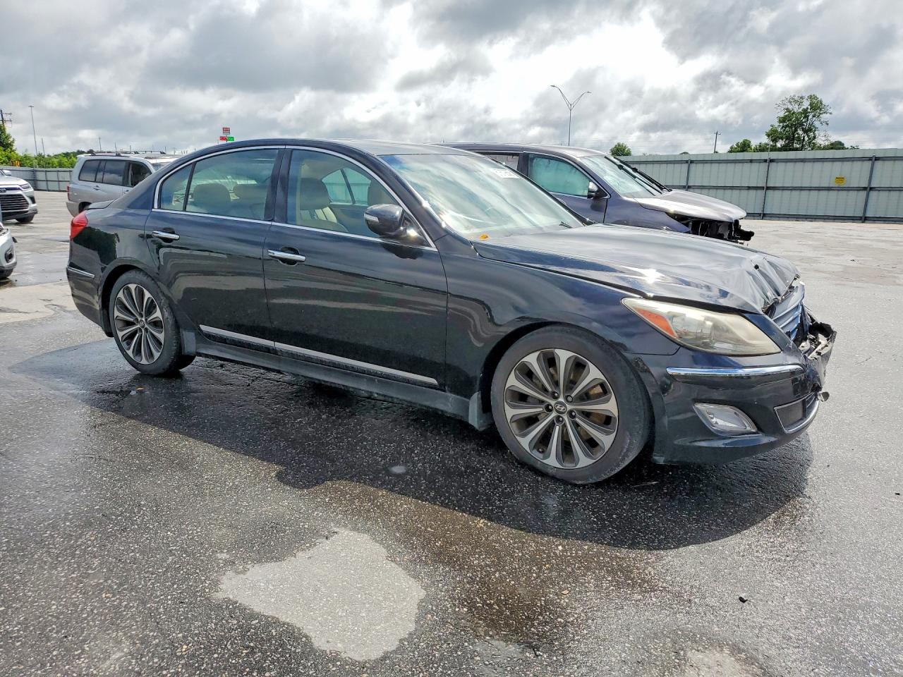 2013 Hyundai Genesis 5.0l Black vin: KMHGC4DH9DU244608