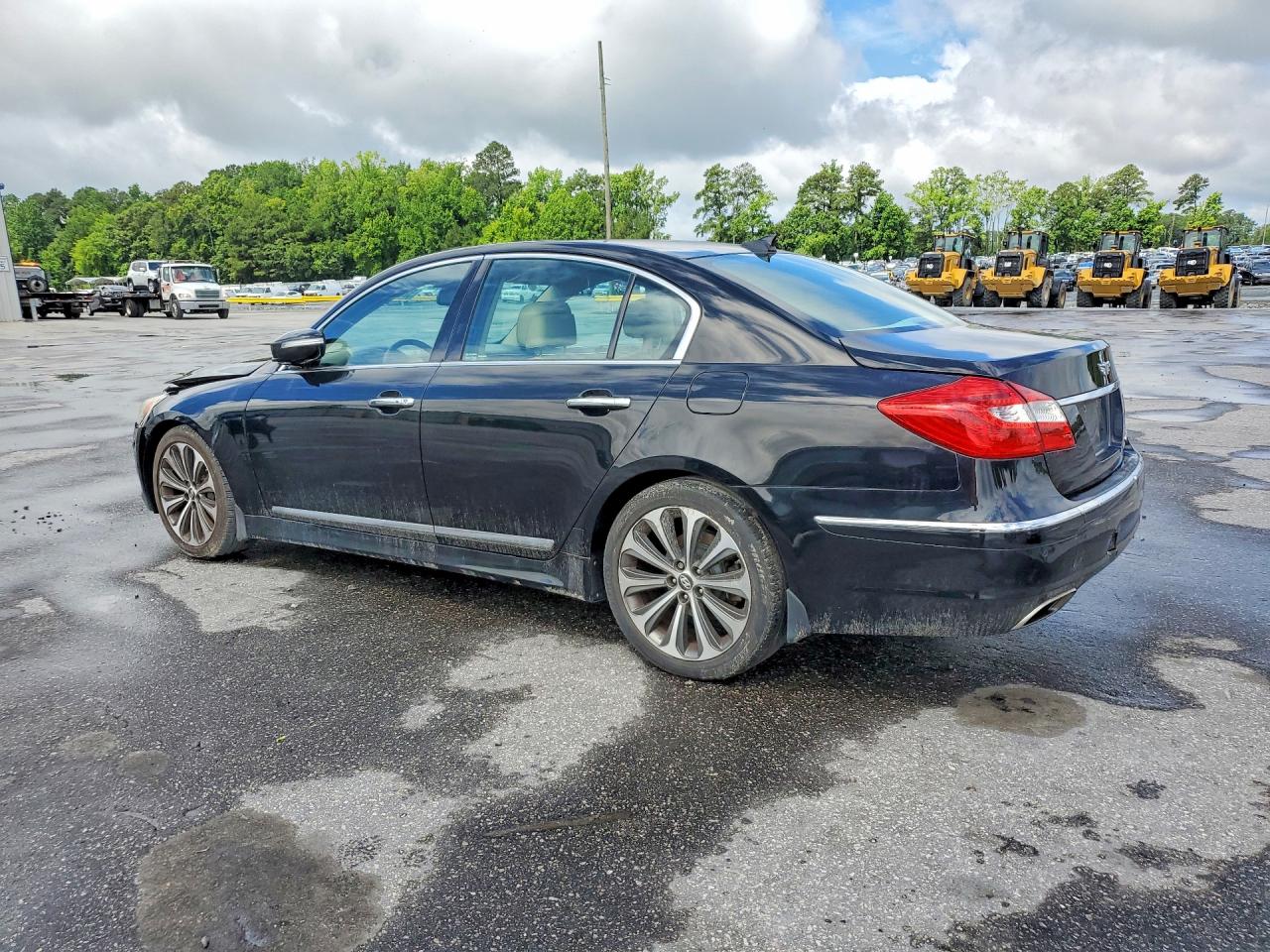 2013 Hyundai Genesis 5.0l Black vin: KMHGC4DH9DU244608