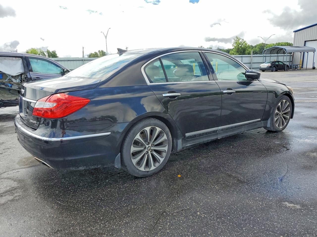 2013 Hyundai Genesis 5.0l Black vin: KMHGC4DH9DU244608