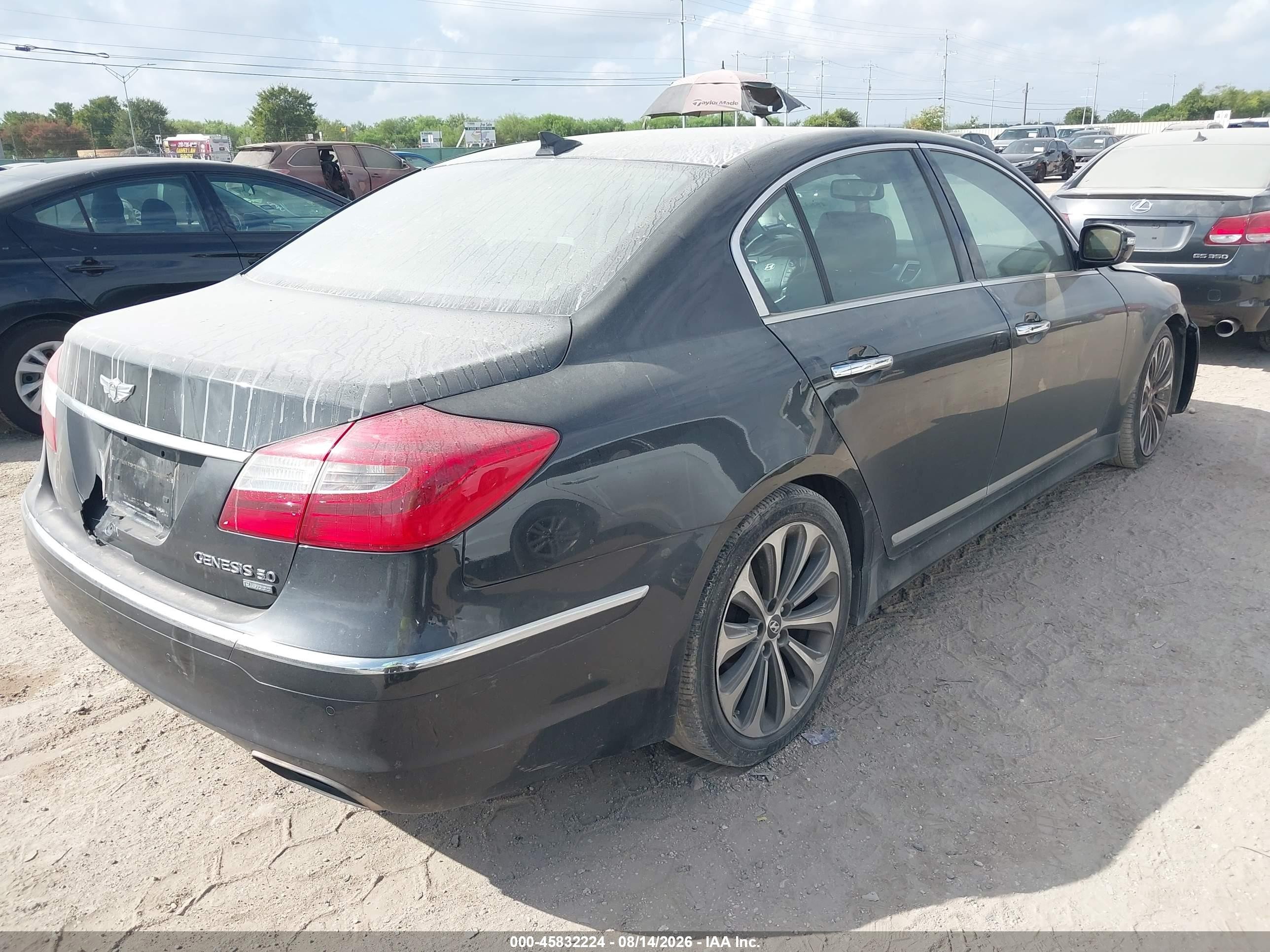 2013 Hyundai Genesis 5.0 R-spec Gray vin: KMHGC4DHXDU225470