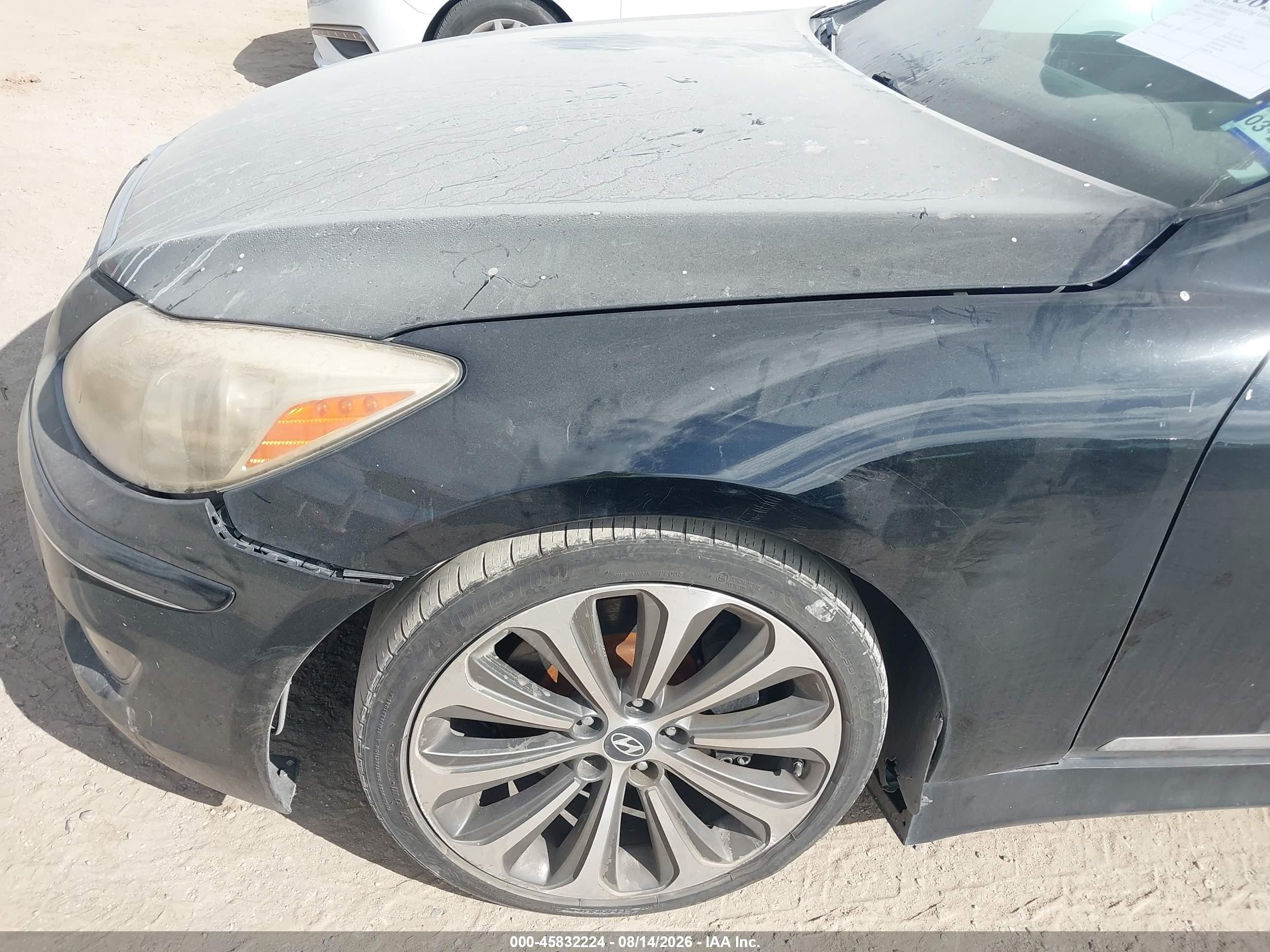 2013 Hyundai Genesis 5.0 R-spec Gray vin: KMHGC4DHXDU225470
