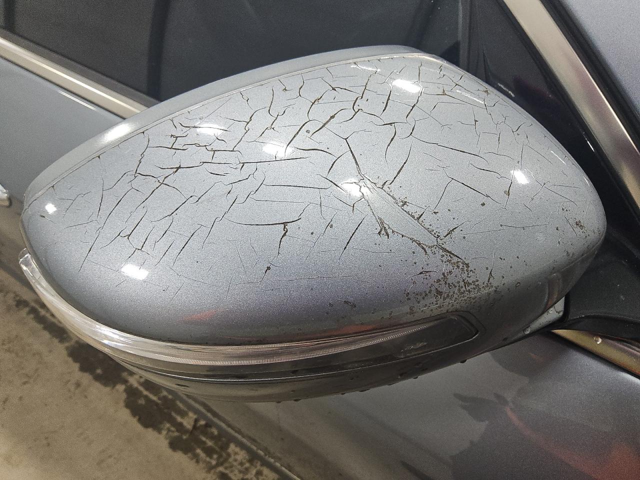 2014 Hyundai Genesis 5.0l Gray vin: KMHGC4DHXEU265016 Damage: Rf Mirror Cover, Heavy Scratch, > 12 Inches