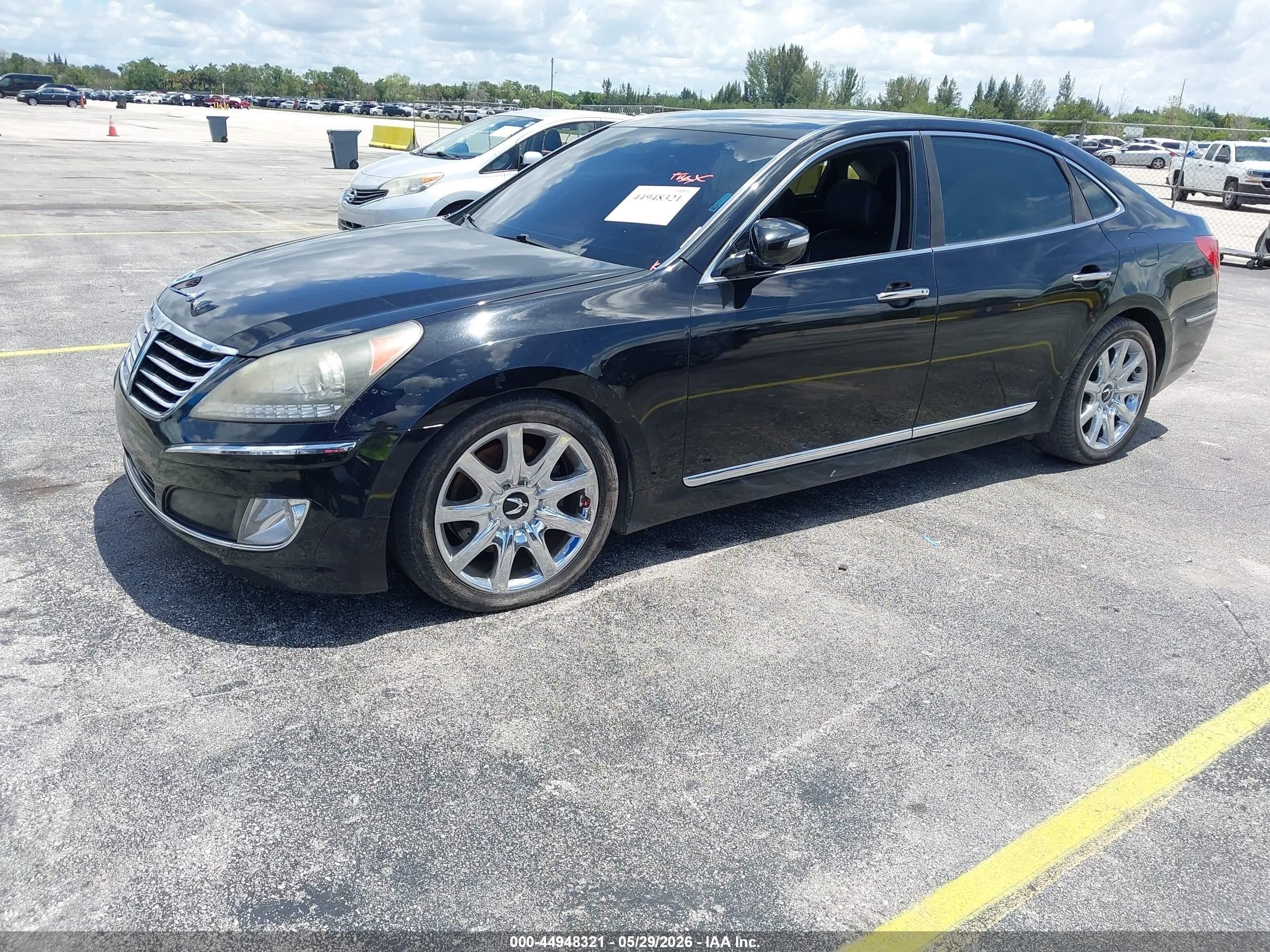 2011 Hyundai Equus Signature Black vin: KMHGH4JF0BU035761
