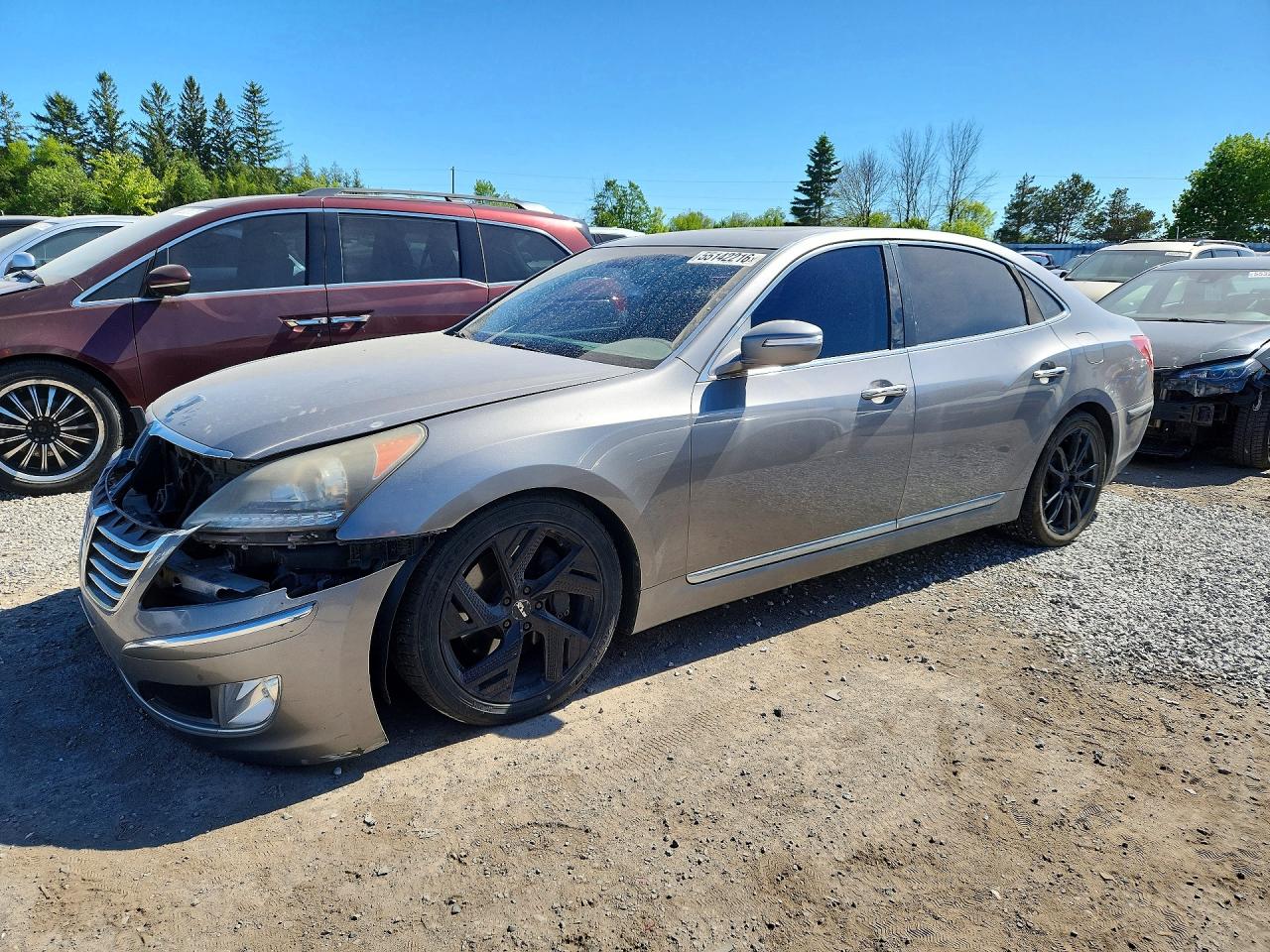 2011 Hyundai Equus Signature Silver vin: KMHGH4JF1BU033646