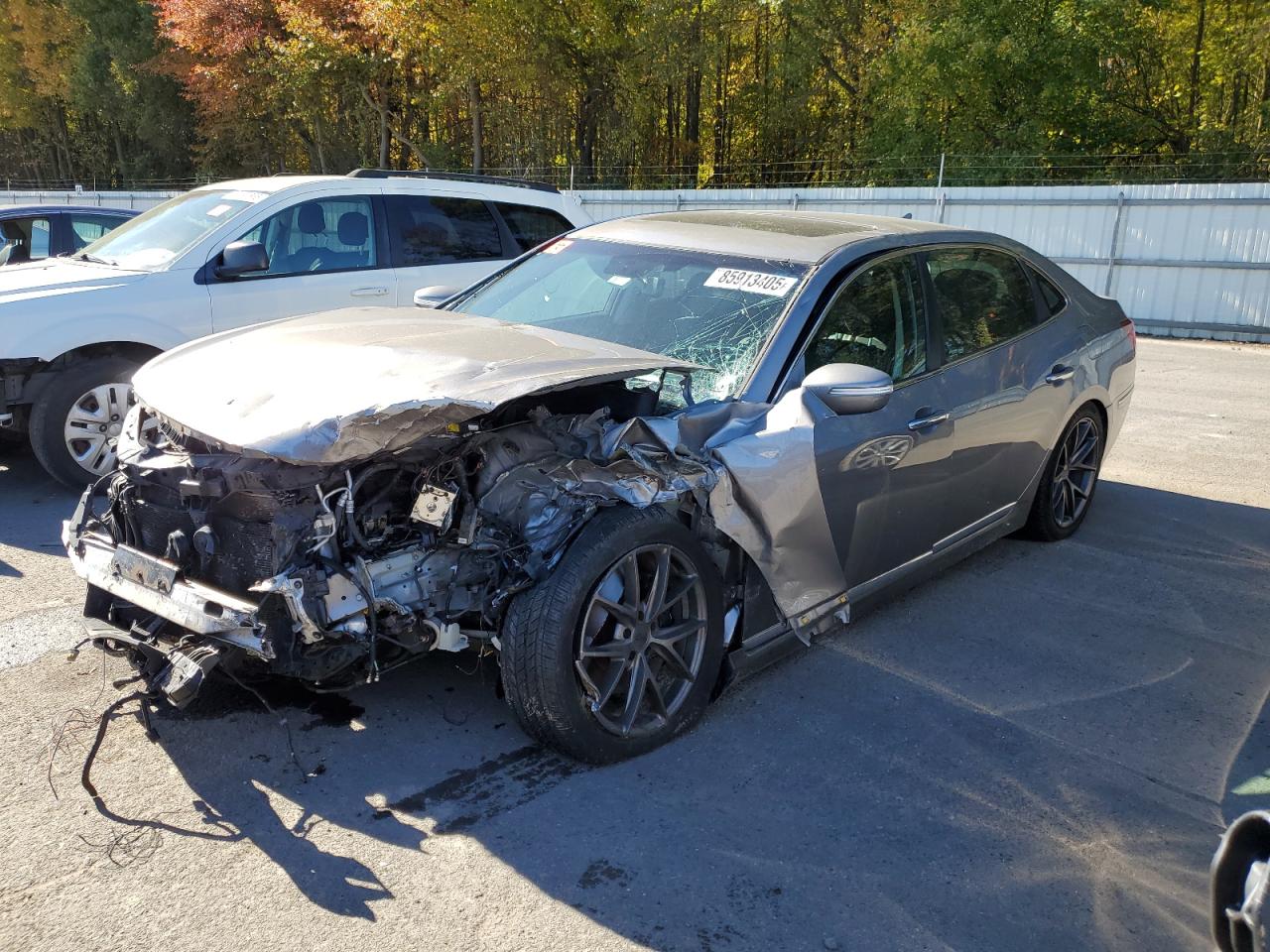 2011 Hyundai Equus Signature Gray vin: KMHGH4JF3BU029761