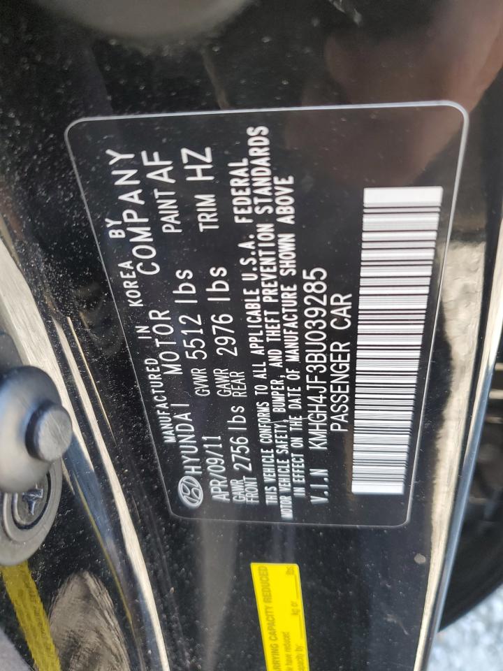 2011 Hyundai Equus Signature Black vin: KMHGH4JF3BU039285