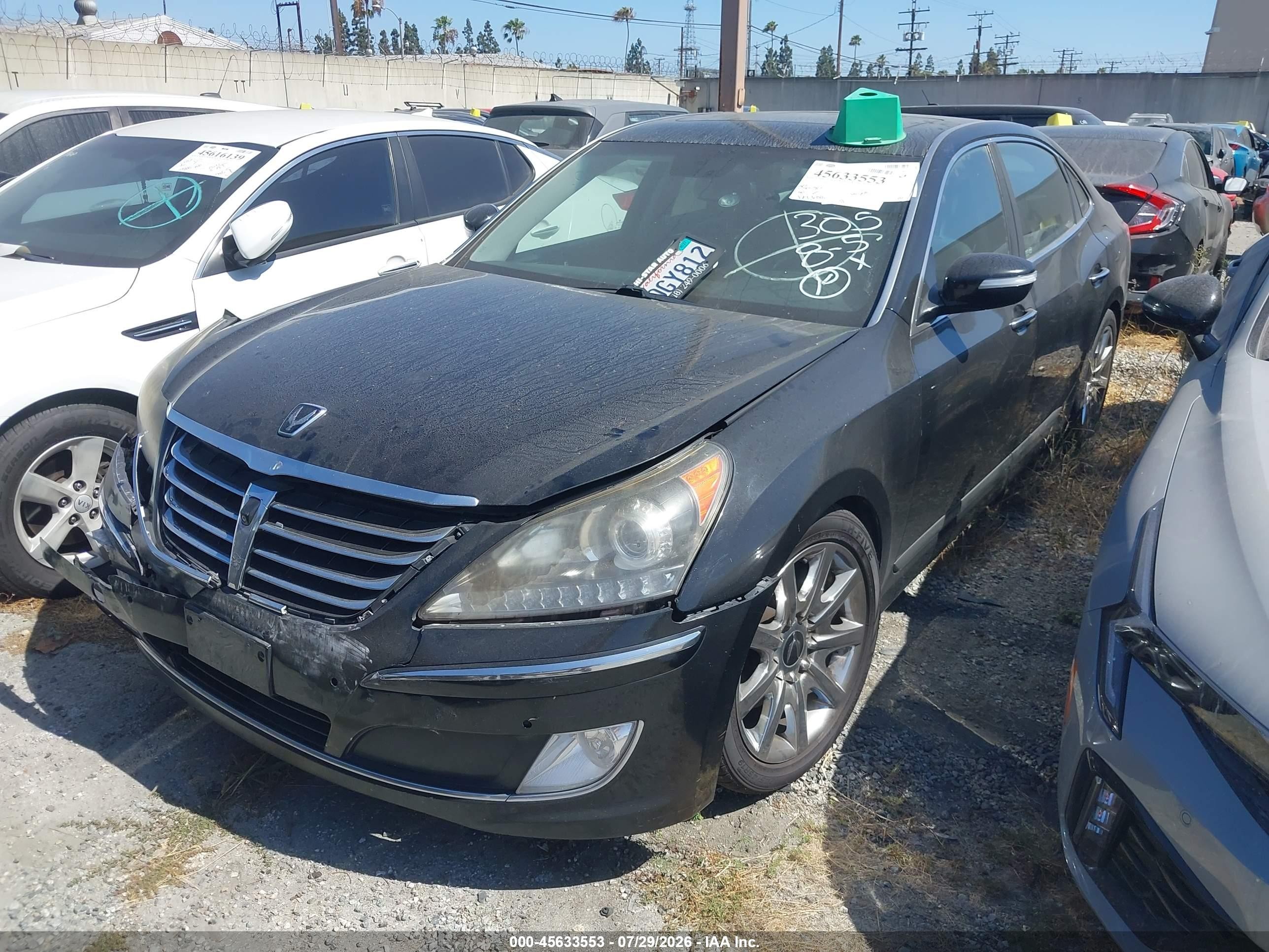 2011 Hyundai Equus Ultimate Black vin: KMHGH4JF8BU034289
