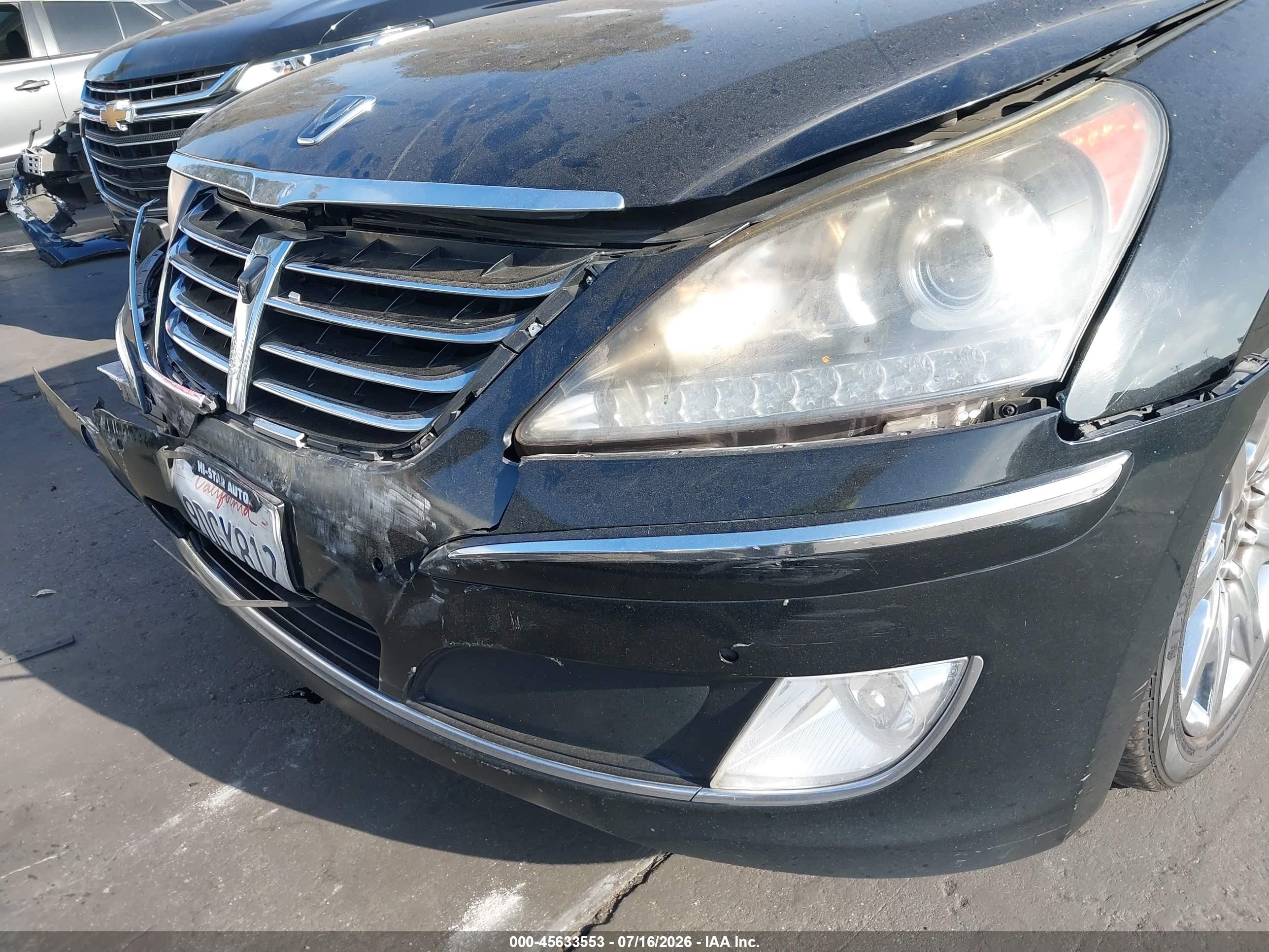 2011 Hyundai Equus Ultimate Black vin: KMHGH4JF8BU034289