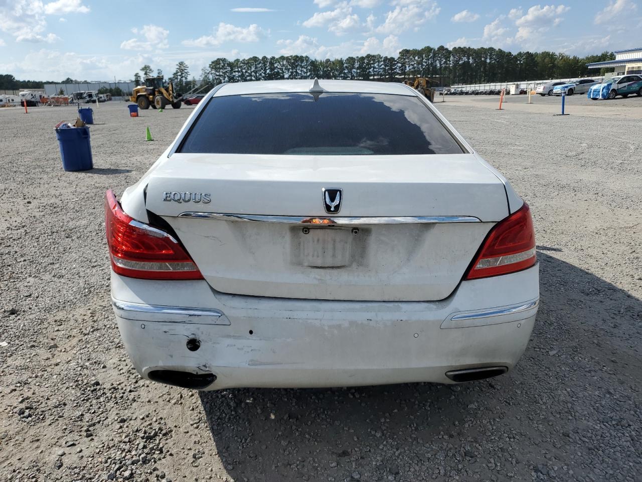 2013 Hyundai Equus Signature White vin: KMHGH4JH0DU069168