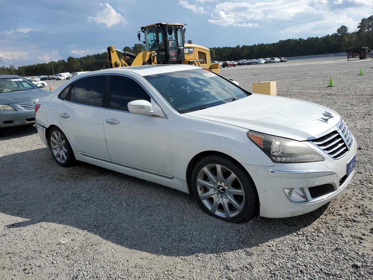 2013 Hyundai Equus Signature White vin: KMHGH4JH0DU069168