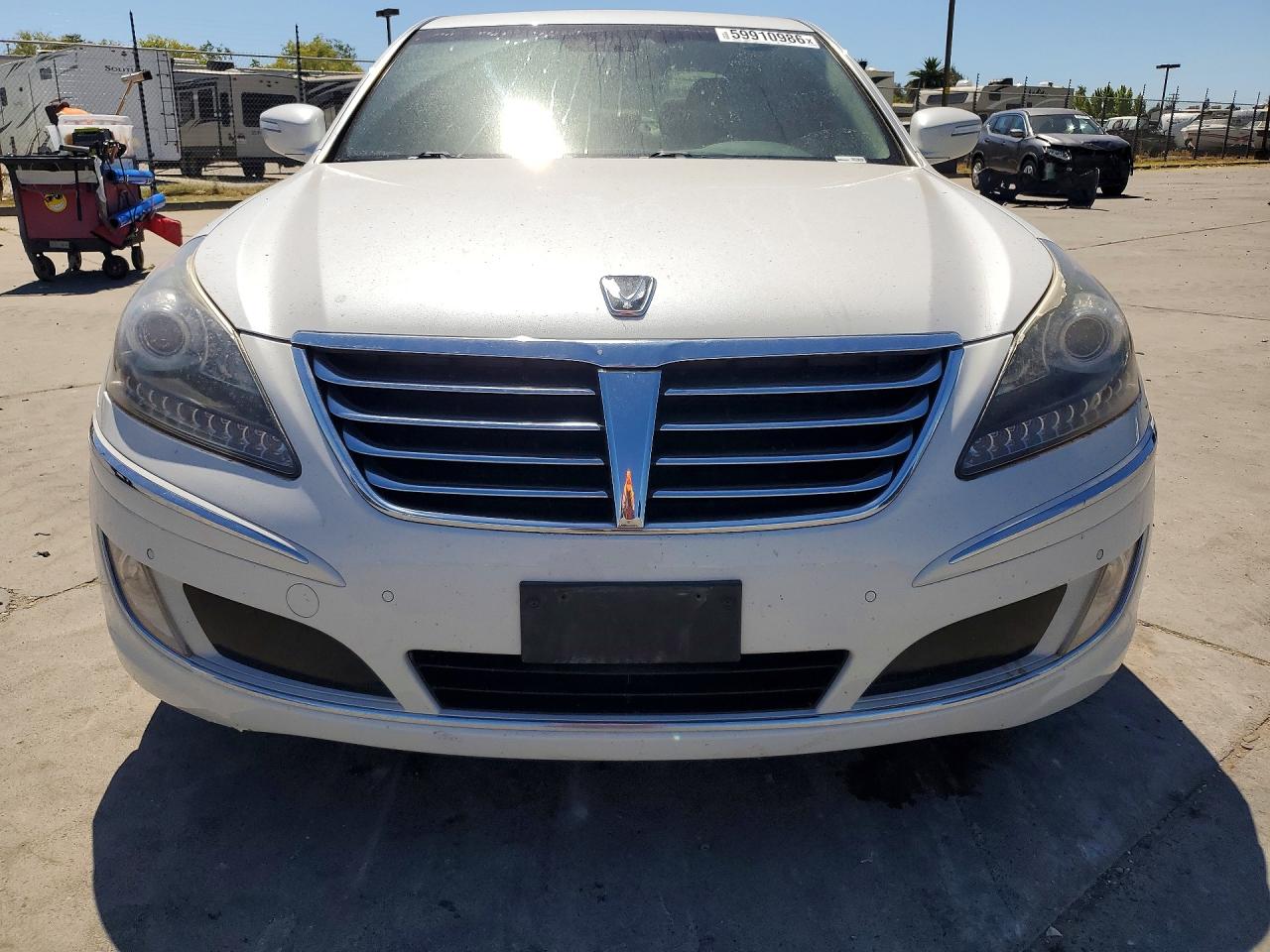2013 Hyundai Equus Signature White vin: KMHGH4JH0DU072409