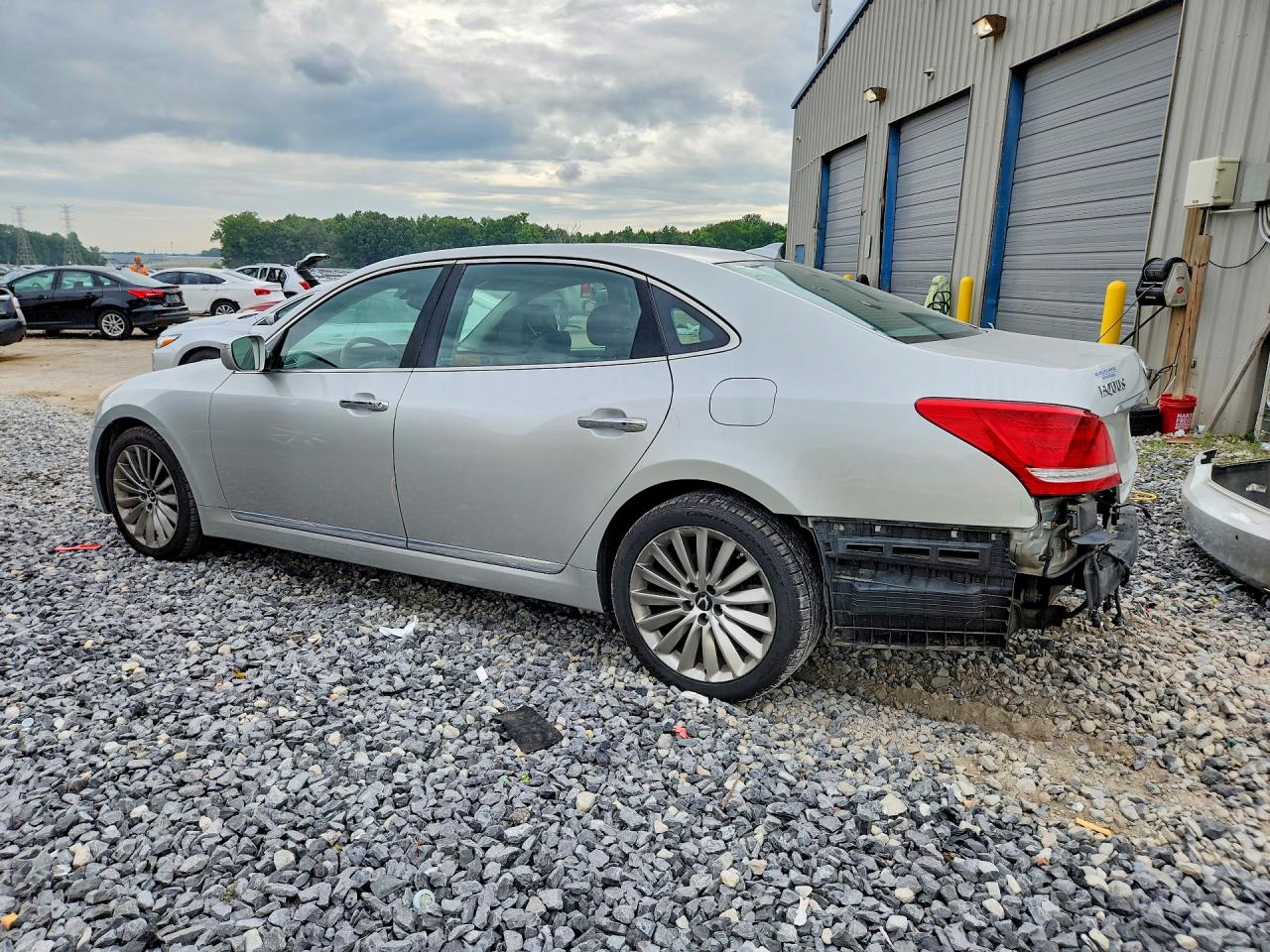 2014 Hyundai Equus Signature Silver vin: KMHGH4JH0EU073884