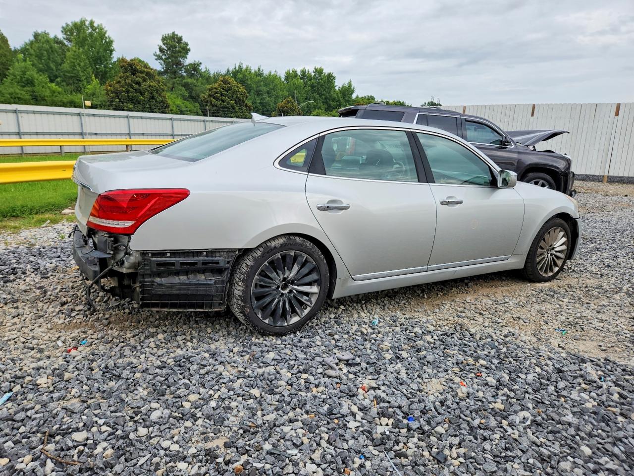 2014 Hyundai Equus Signature Silver vin: KMHGH4JH0EU073884