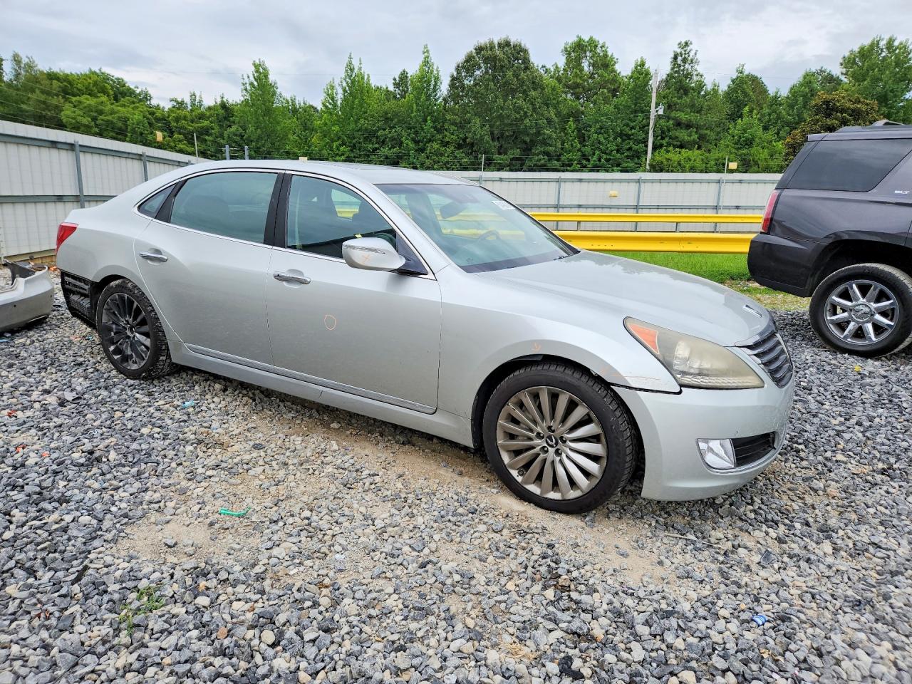 2014 Hyundai Equus Signature Silver vin: KMHGH4JH0EU073884