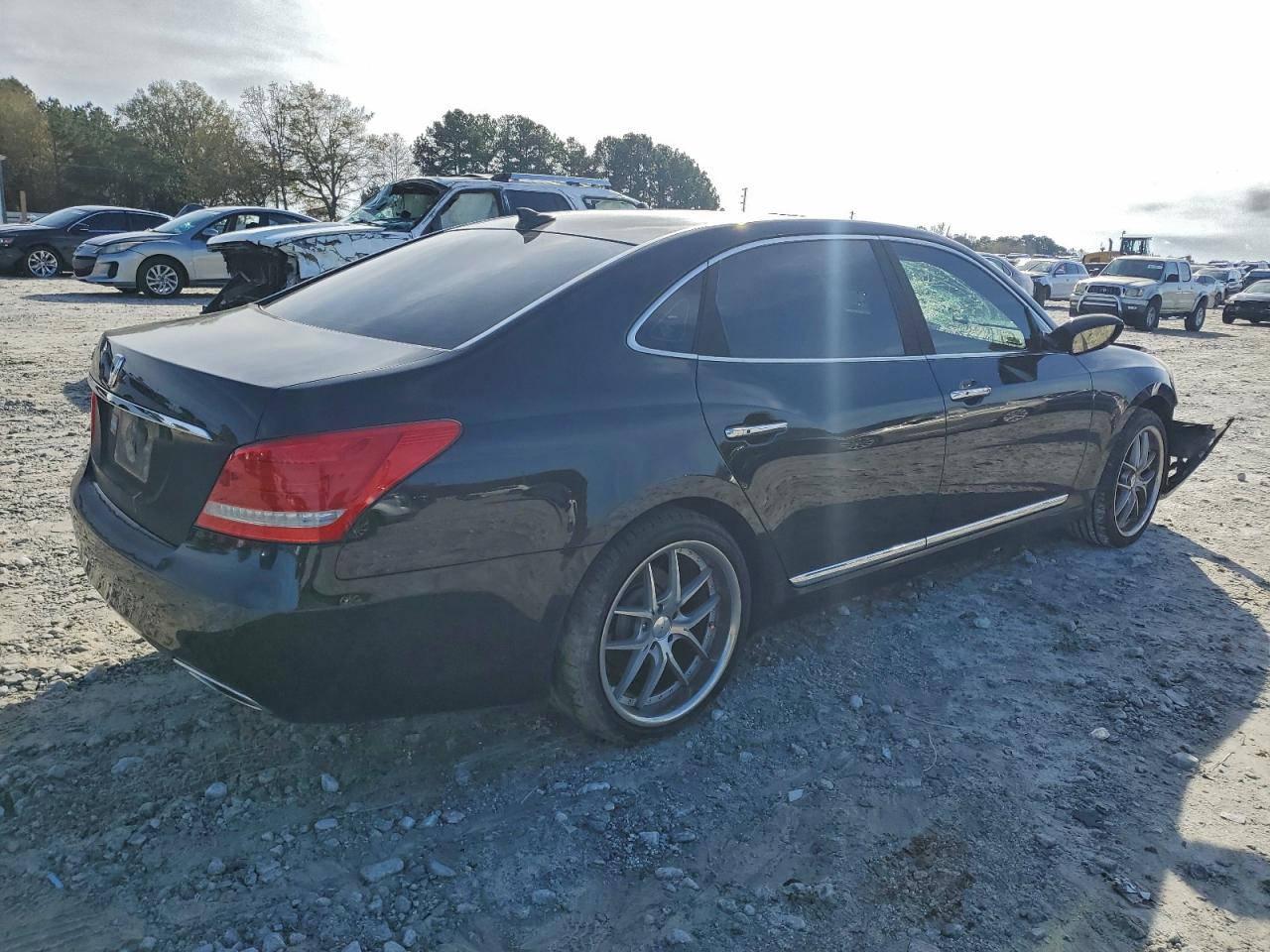 2014 Hyundai Equus Signature Black vin: KMHGH4JH0EU083136