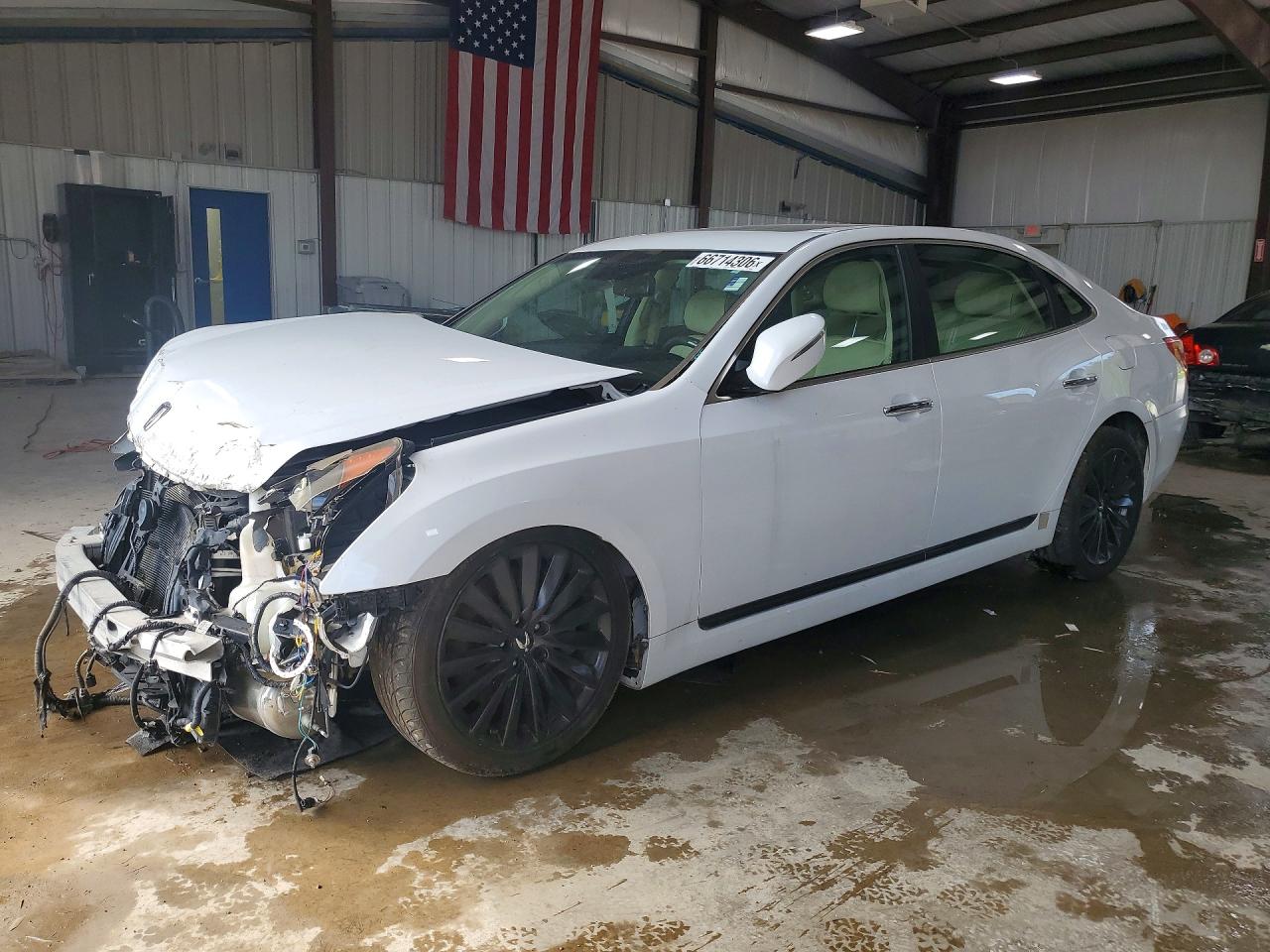 2014 Hyundai Equus Signature White vin: KMHGH4JH0EU089308