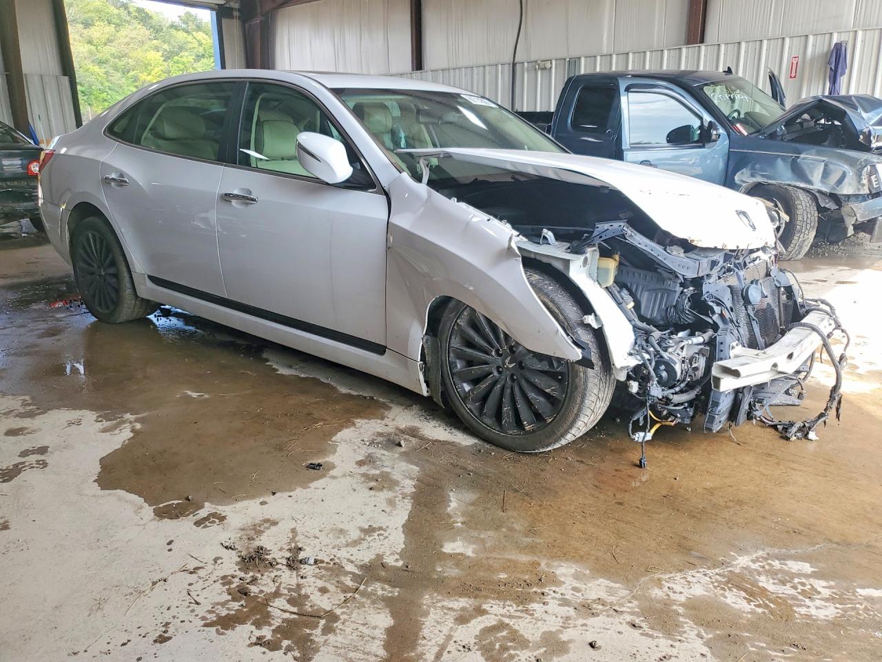 2014 Hyundai Equus Signature White vin: KMHGH4JH0EU089308