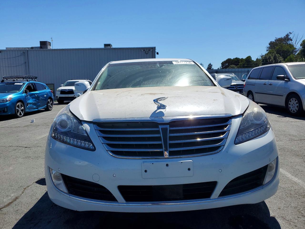 2015 Hyundai Equus Signature White vin: KMHGH4JH0FU098561