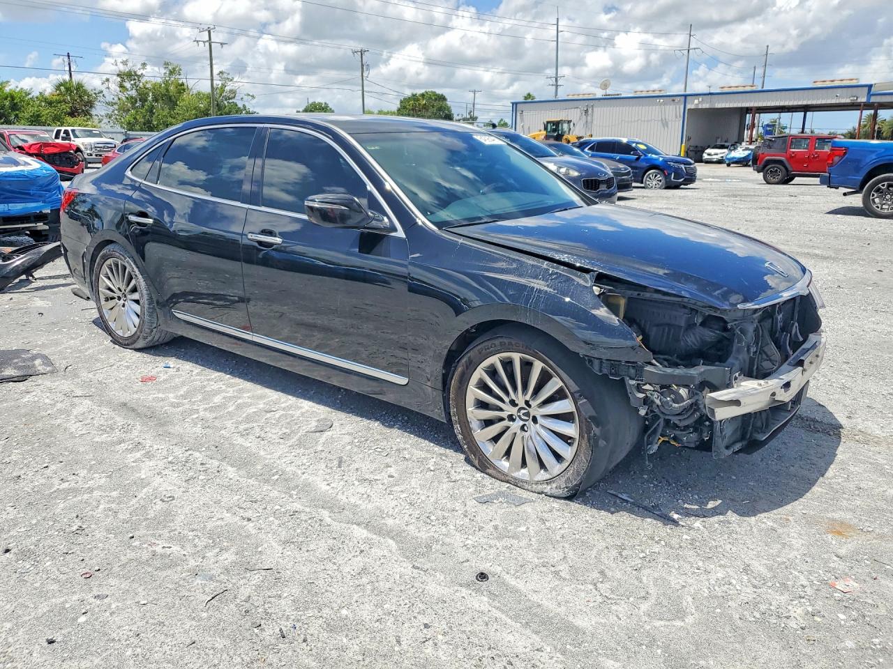 2014 Hyundai Equus Signature Black vin: KMHGH4JH1EU075353