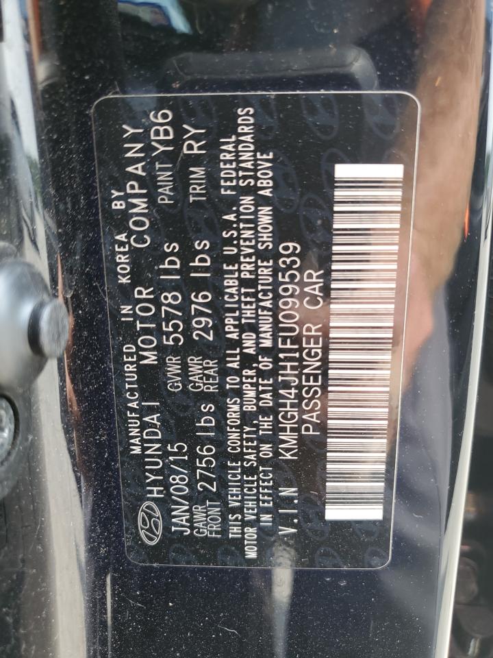 2015 Hyundai Equus Signature Black vin: KMHGH4JH1FU099539
