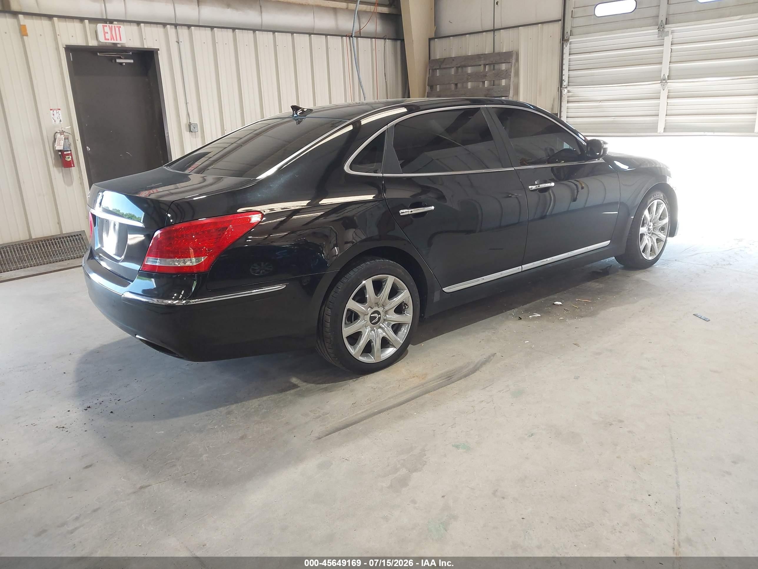 2012 Hyundai Equus Signature Black vin: KMHGH4JH2CU045114