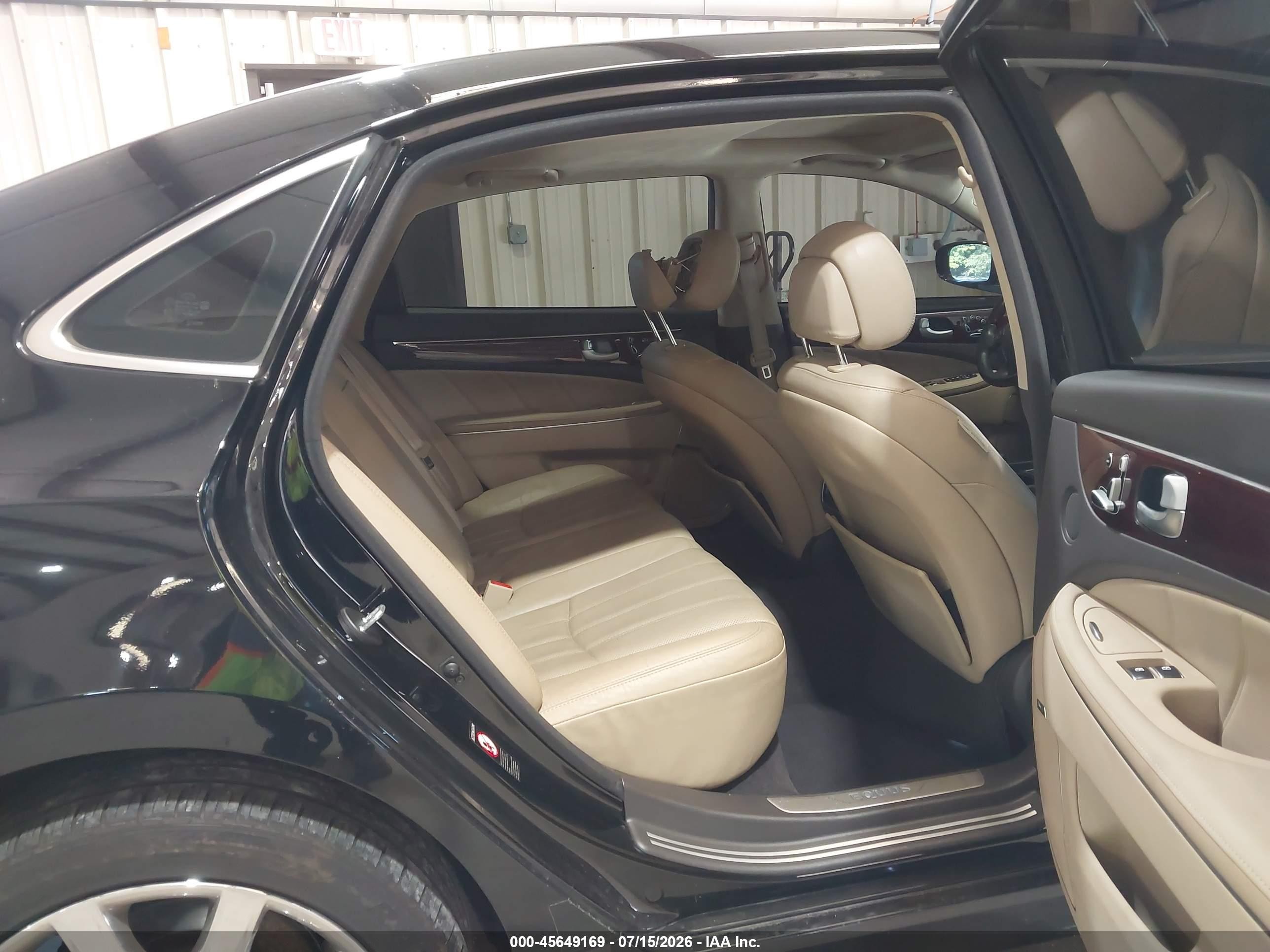 2012 Hyundai Equus Signature Black vin: KMHGH4JH2CU045114